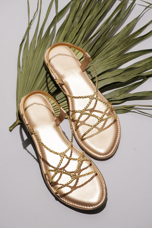Chic Braided Strap Comfort Sandals