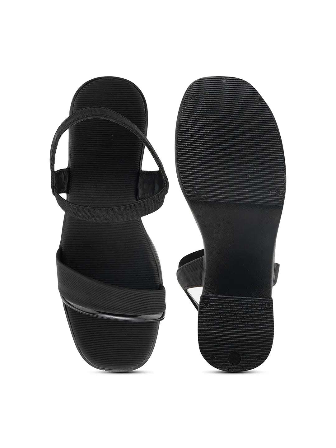 Stylish Open Toe Block Heels