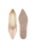 TRYME Ethnic Women's Stone Pearl Embellished Juttis