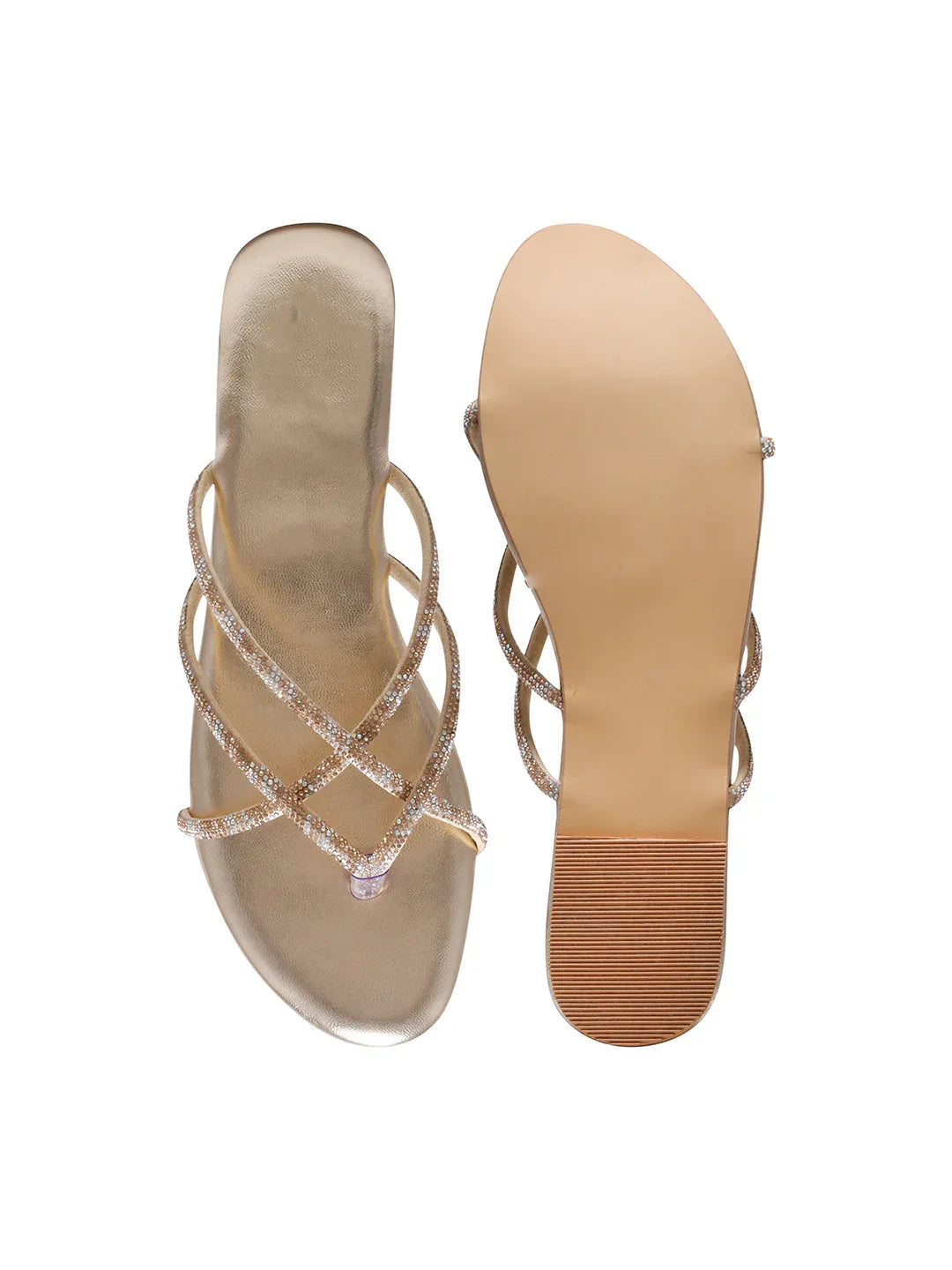 TRYME Cozy Steps Slip on Light Weight Party Flats Sandal For Women & Girls