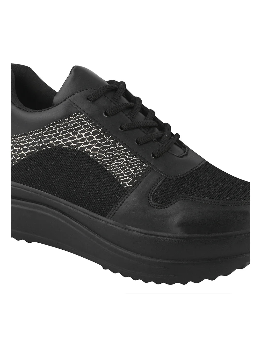 TRYME Bold Casual Mesh Lace Up Sneakers For Women's