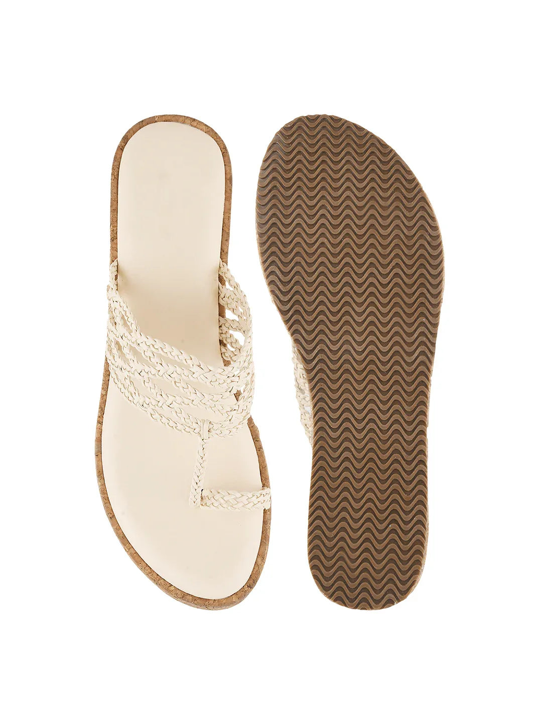 Braided Comfort Cork Wedges