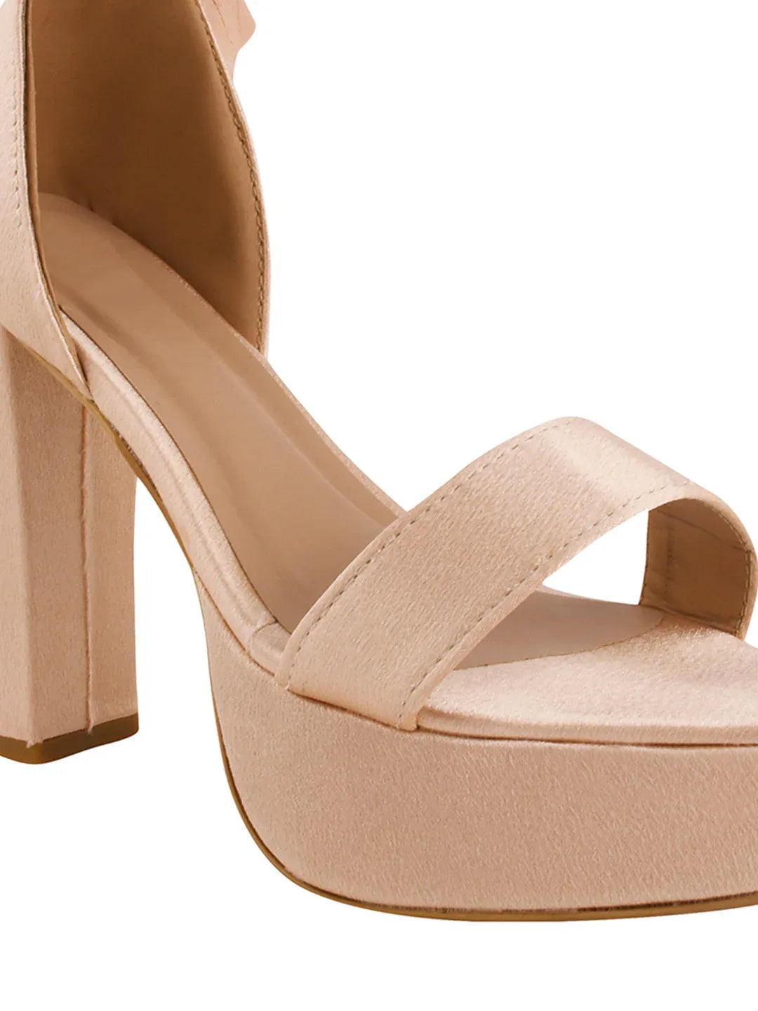 Velvet Edge Ankle-Strap Heels