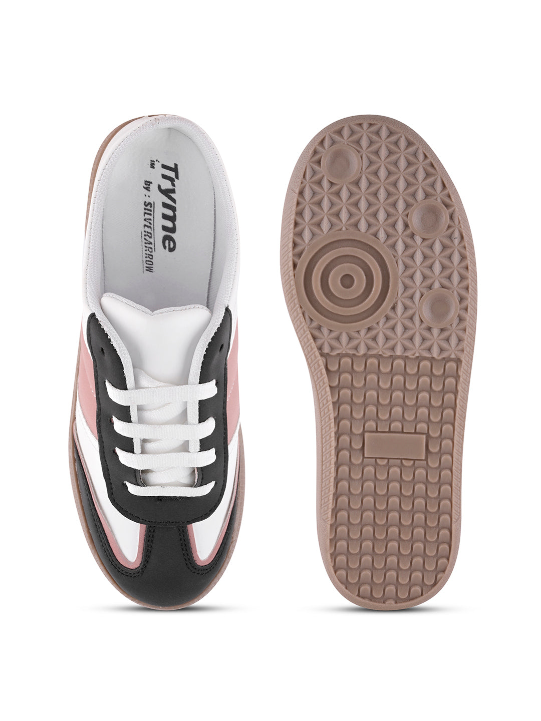 Retro Street Style Mules Sneakers with Lace-up