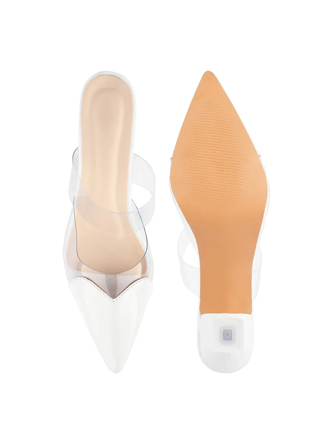 Transparent Strap Statement Heels