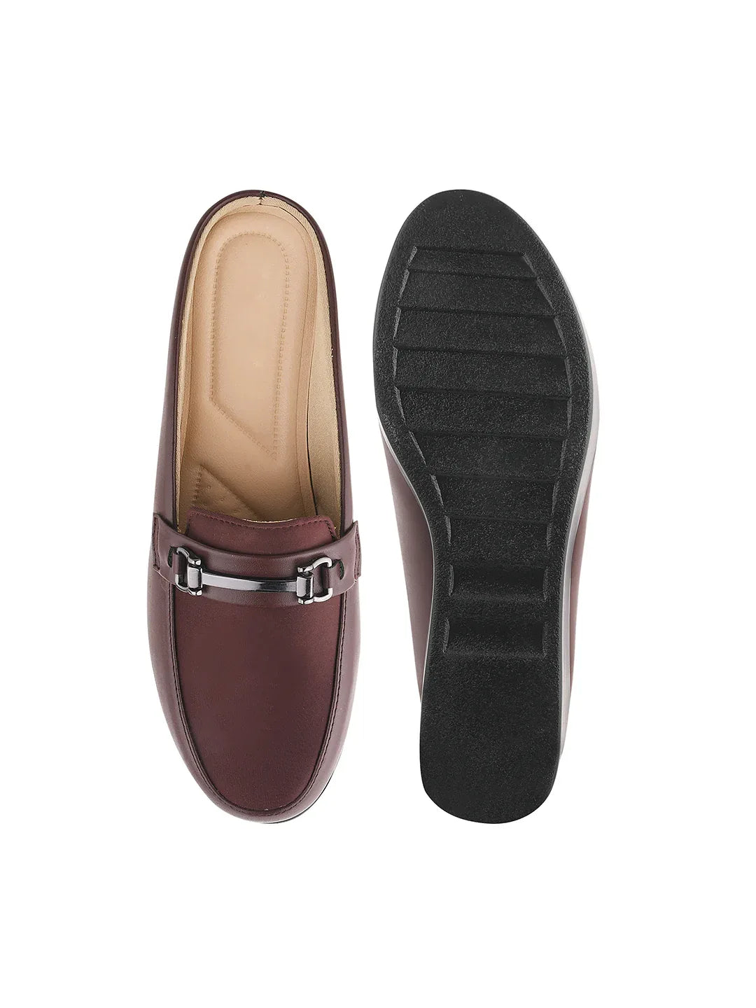 Minimal Buckle Wedge Loafers