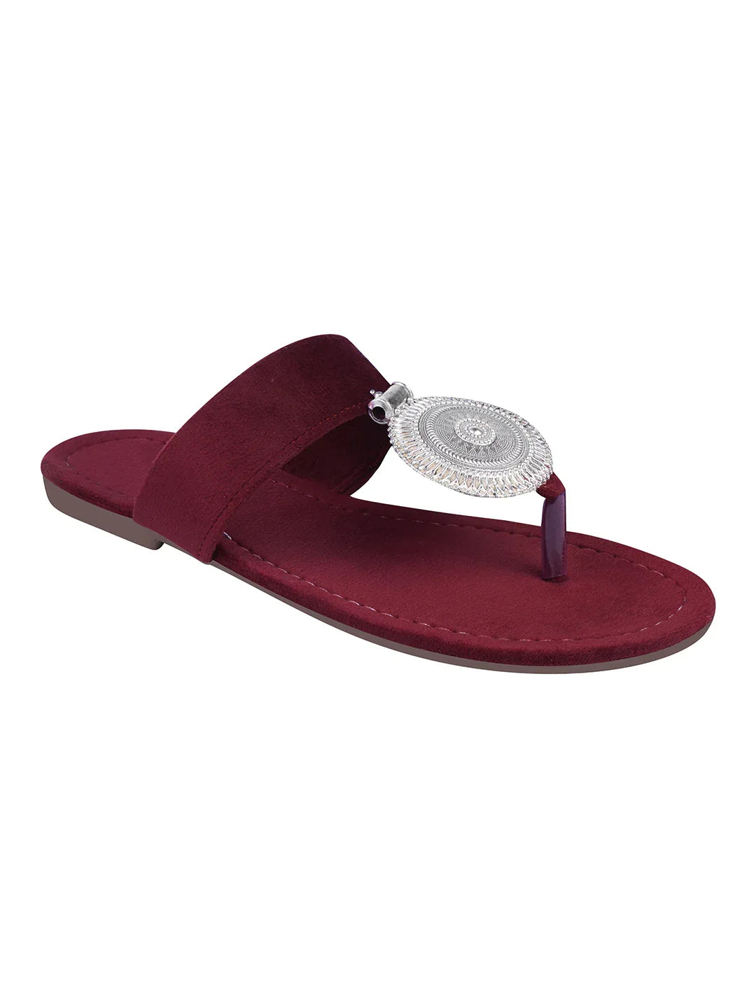 Minimal Ethnic Toe-Ring Flats