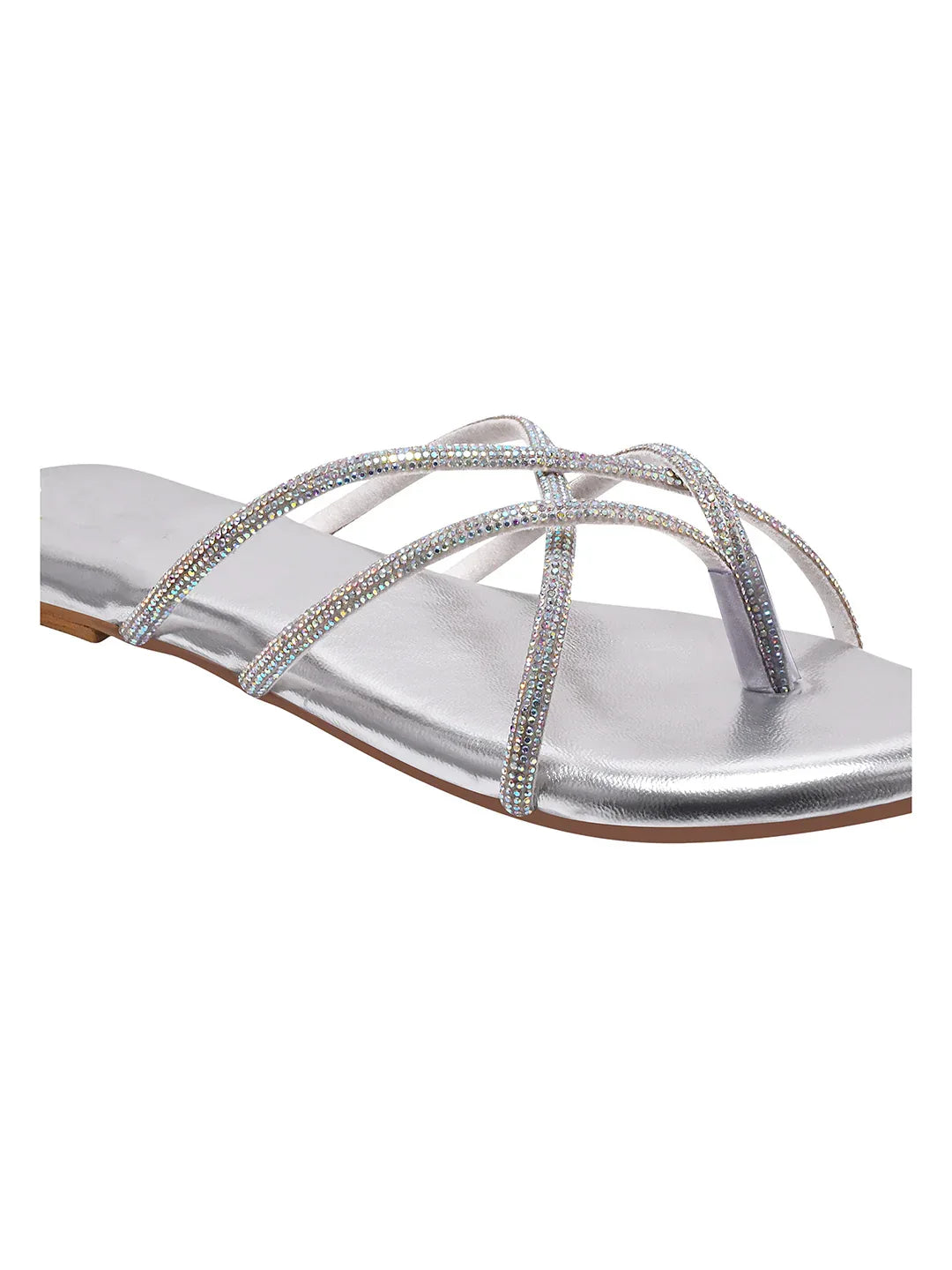 TRYME Cozy Steps Slip on Light Weight Party Flats Sandal For Women & Girls
