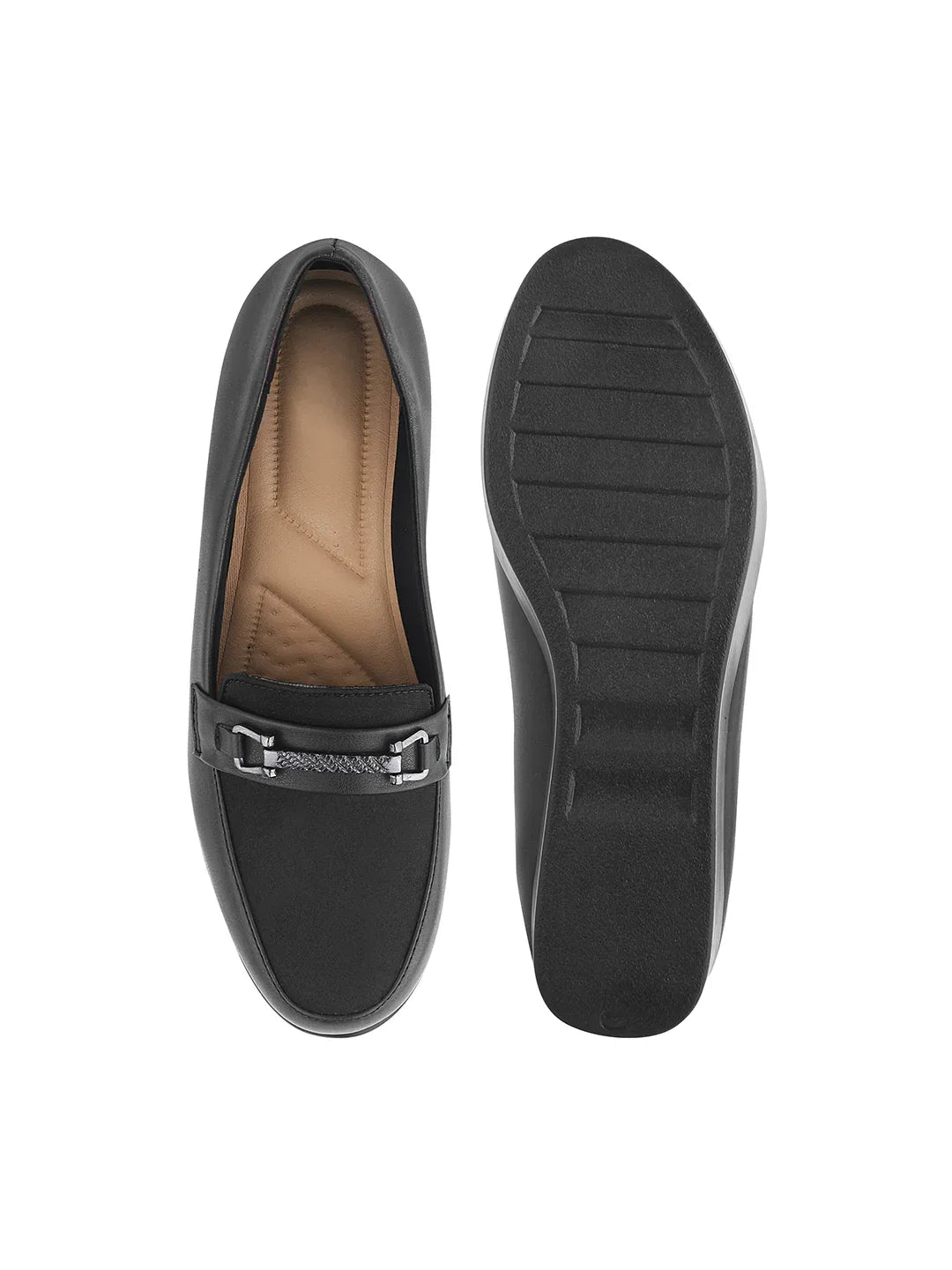 Smart Casual Low Platform Wedge Loafers
