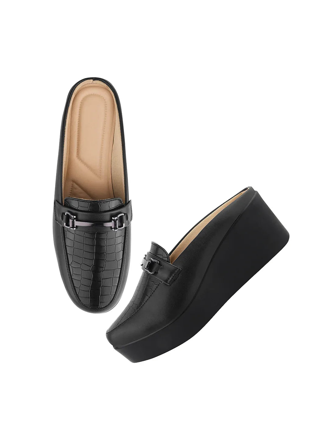 Everyday Comfort Low Wedge Slip-On Mules