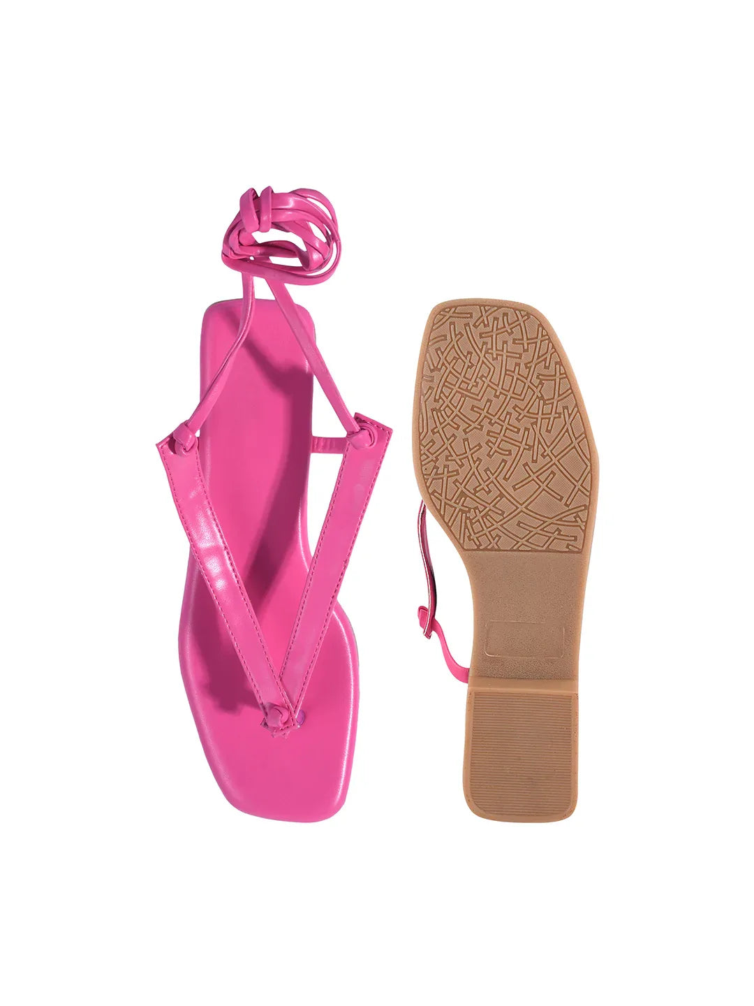 Minimal Tie-Up Strap Flats