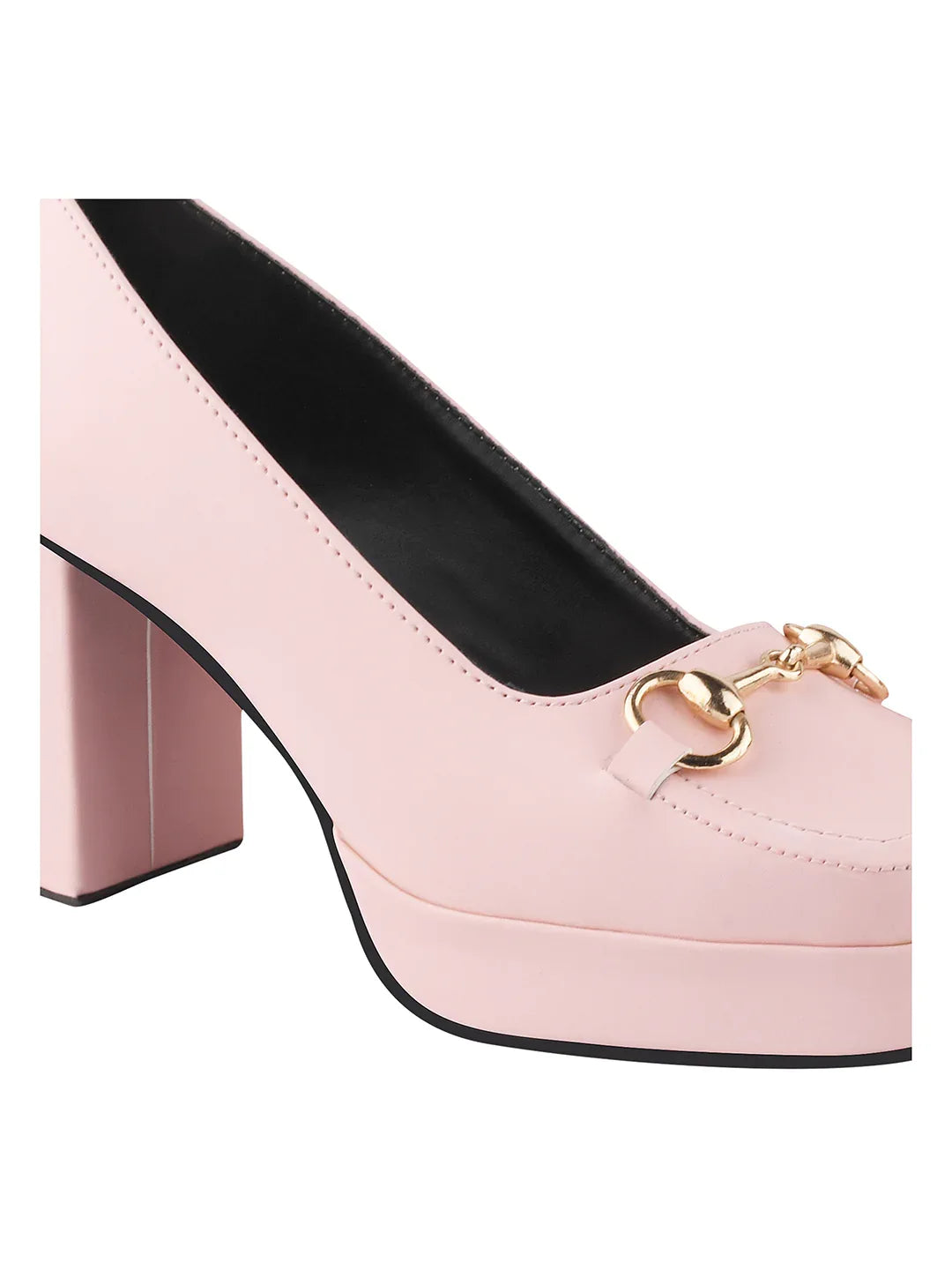 Classic Charm Block Heel Pumps