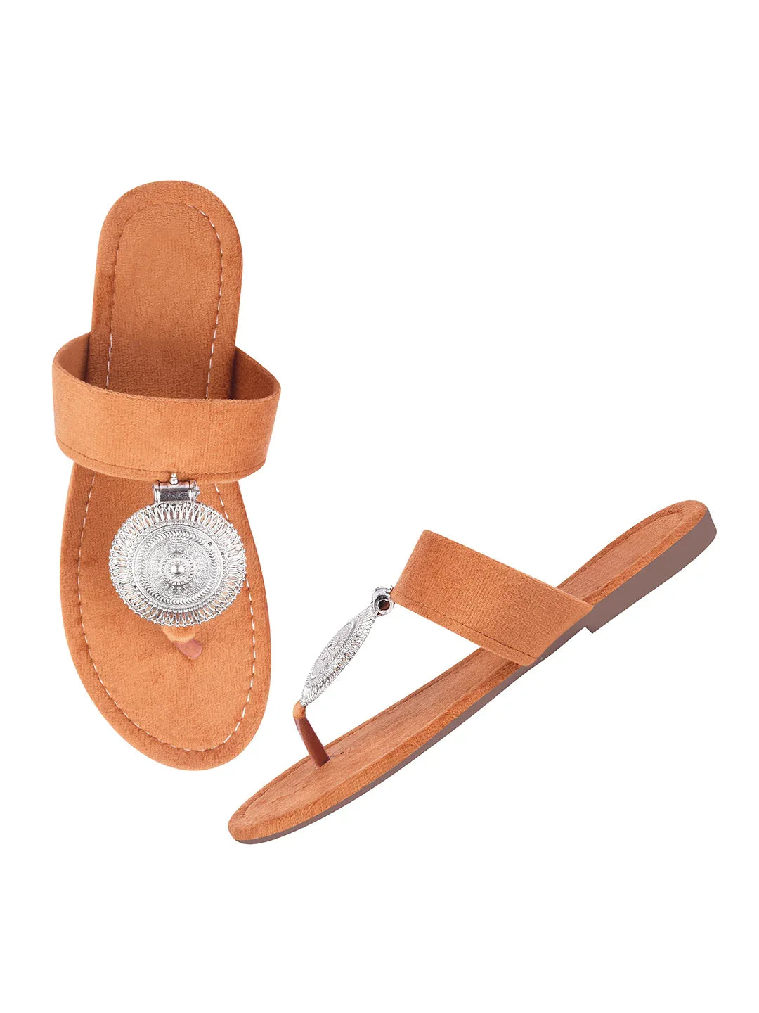 Minimal Ethnic Toe-Ring Flats