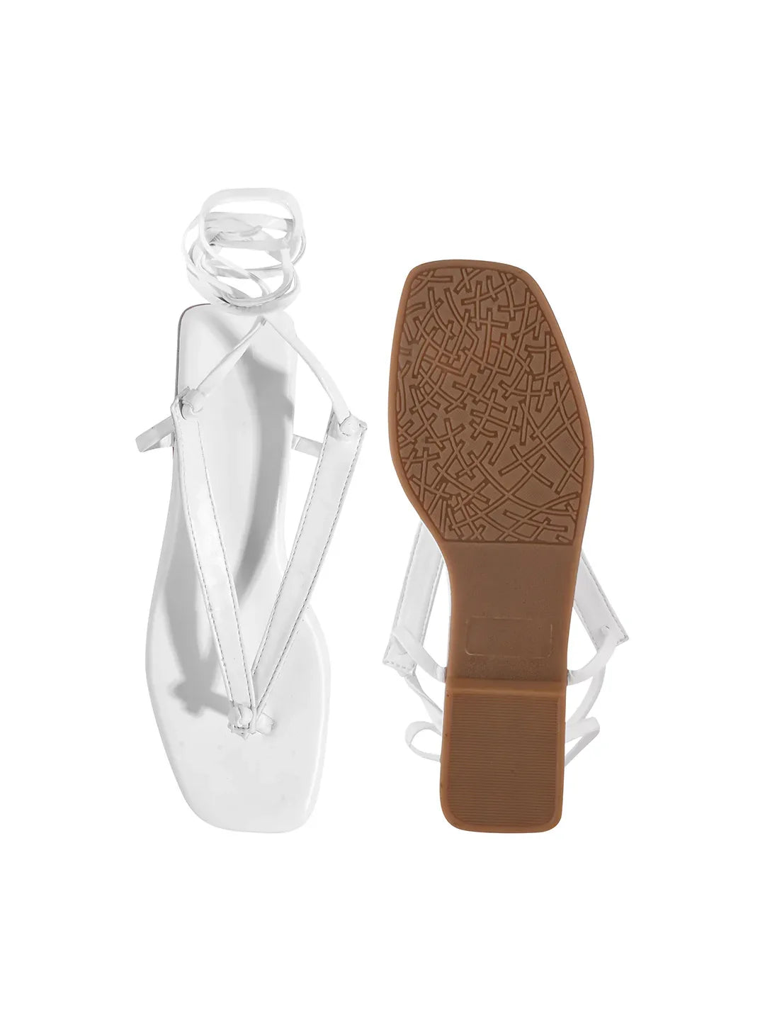 Minimal Tie-Up Strap Flats