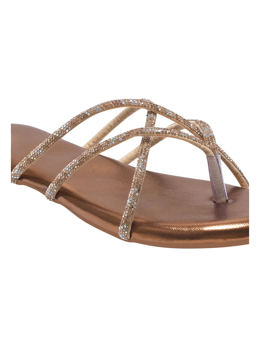 TRYME Cozy Steps Slip on Light Weight Party Flats Sandal For Women & Girls
