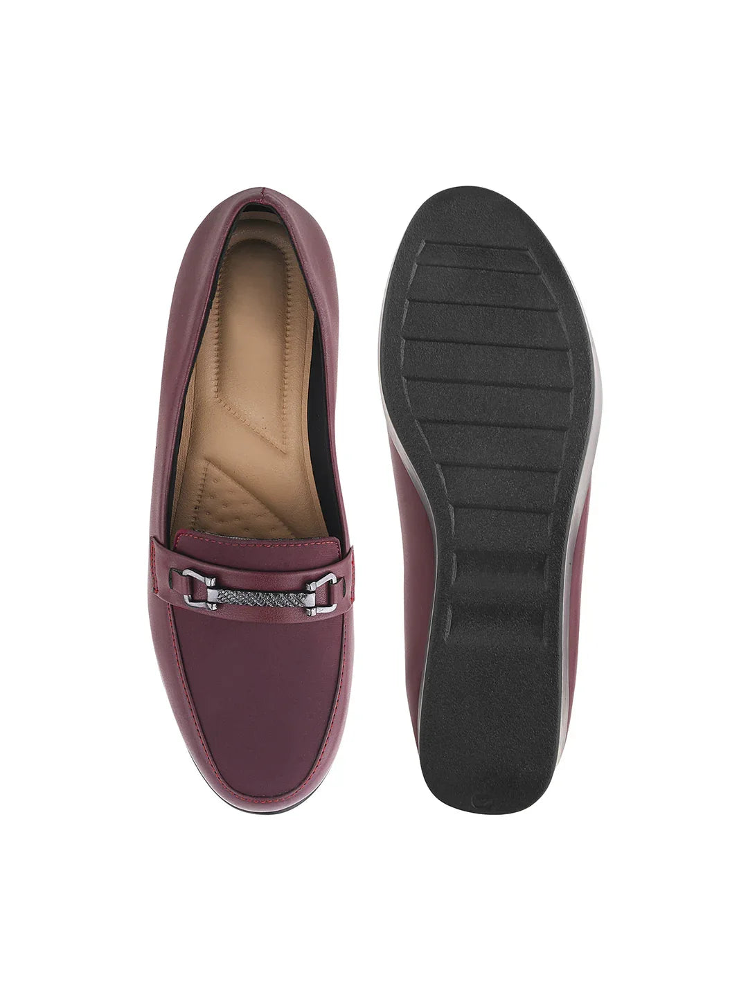 Smart Casual Low Platform Wedge Loafers