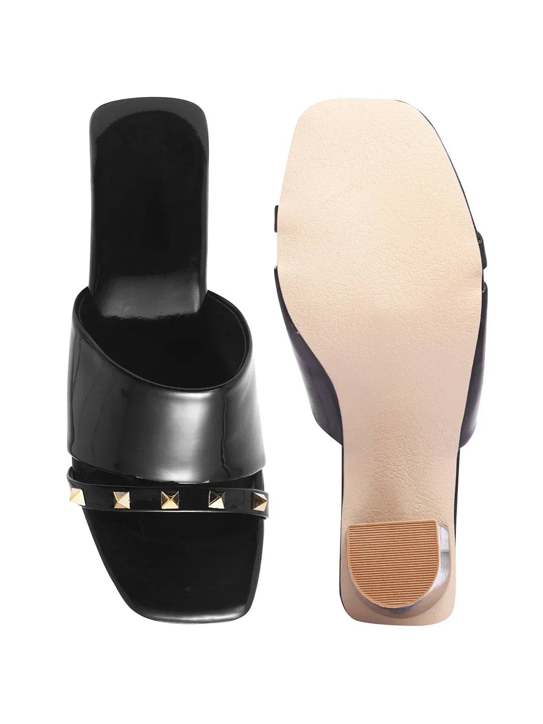 Classic Textured Block Heel Pumps