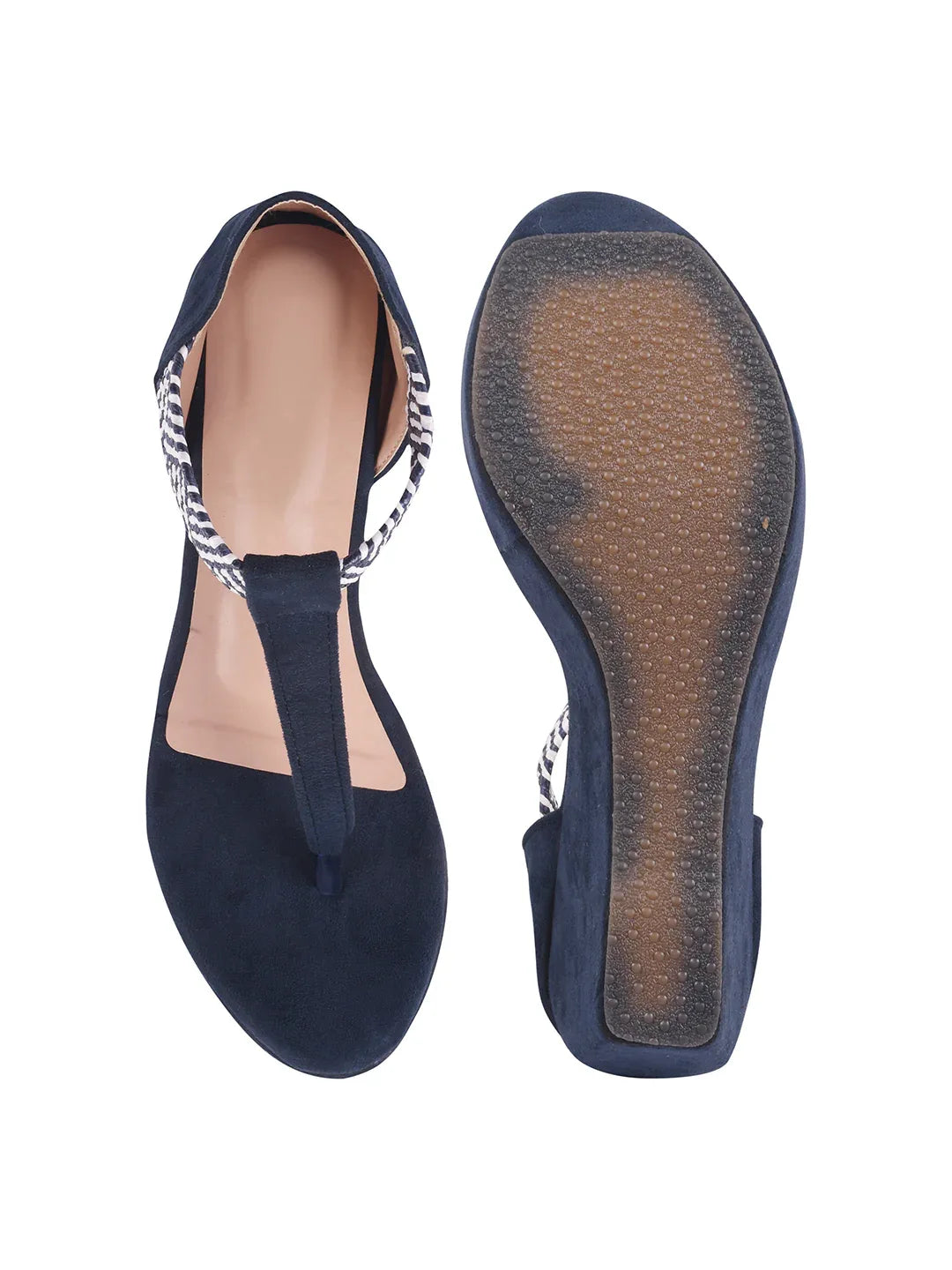 T-Strap Comfort Wedge Sandals
