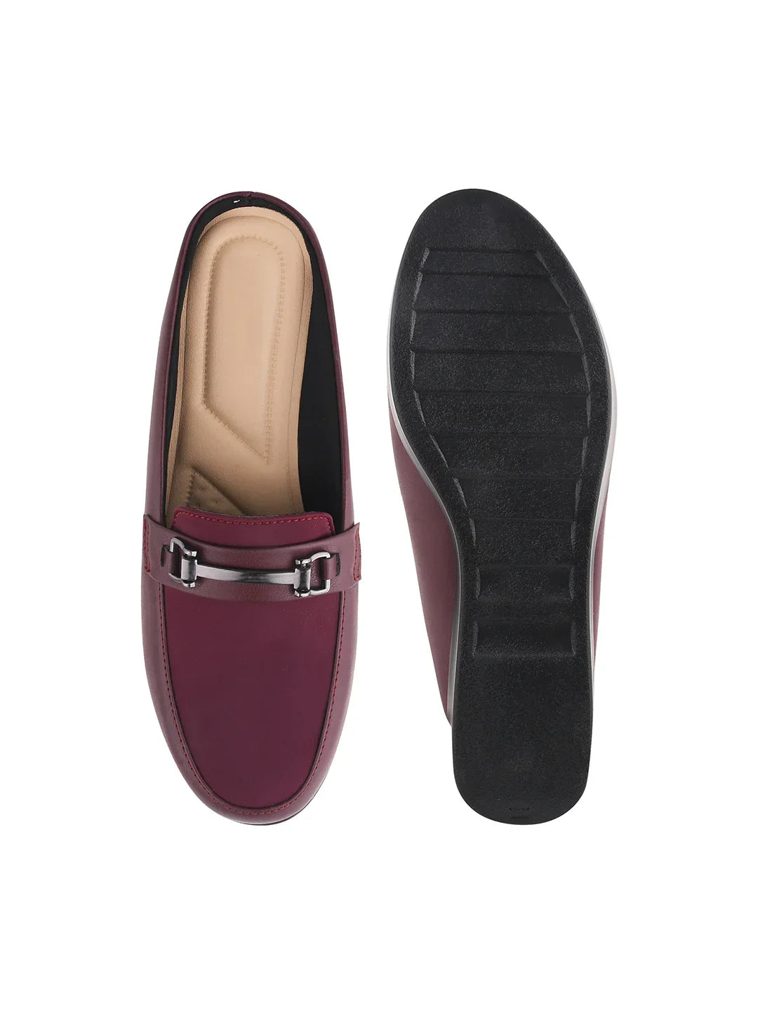 Minimal Buckle Wedge Loafers