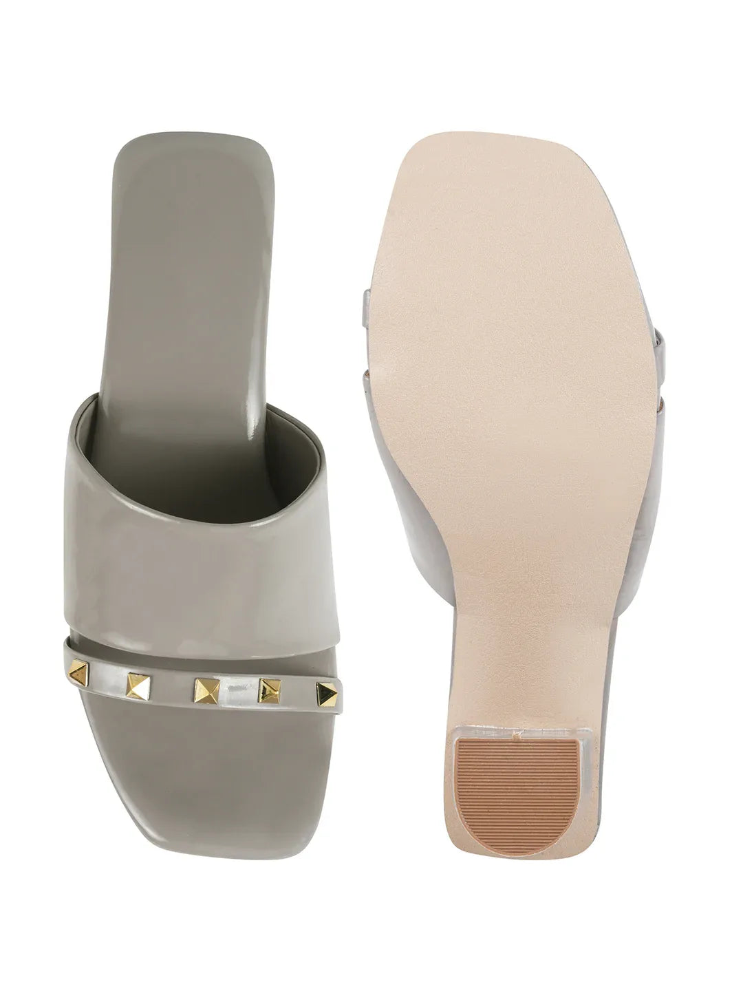Classic Textured Block Heel Pumps