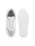 TRYME Bold Casual Mesh Lace Up Sneakers For Women's
