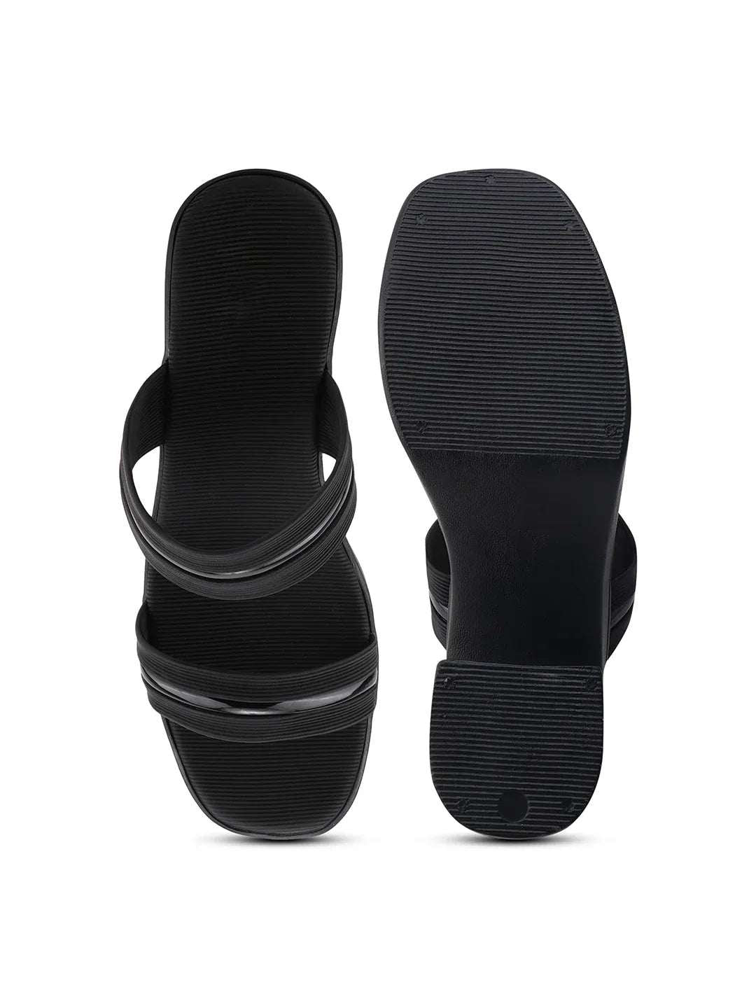 Trendy Slip-On Heeled Sandals
