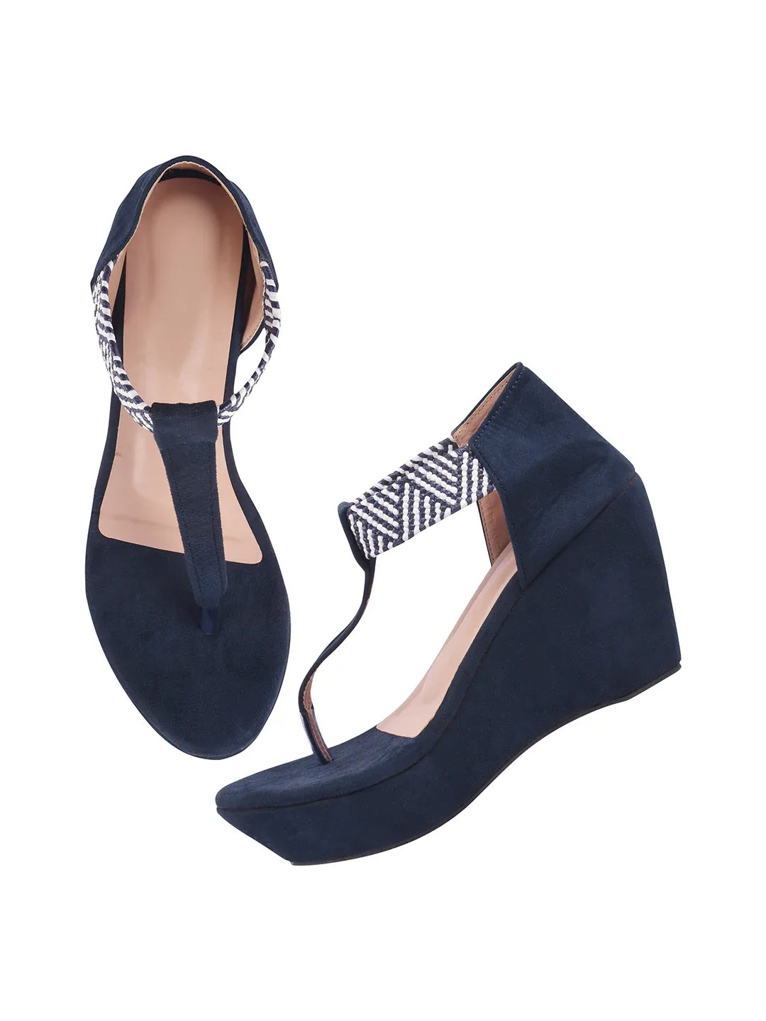 T-Strap Comfort Wedge Sandals