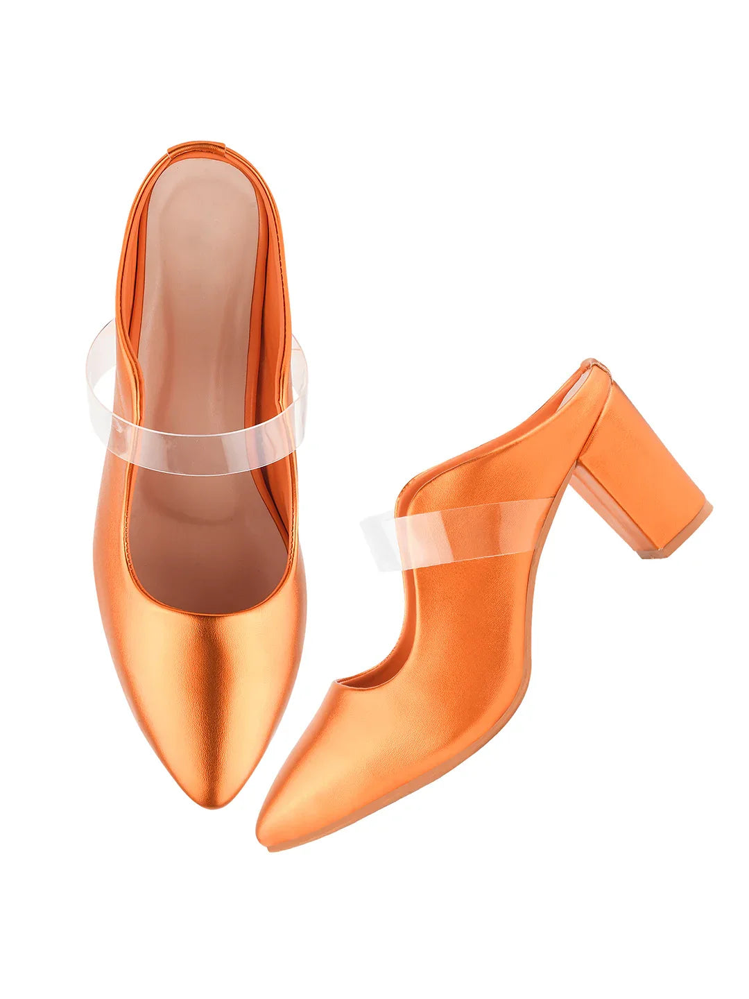 TRYME Comfortable Stylish Alluring Mules Light Weight Trendy Block Heels For Women & Girls