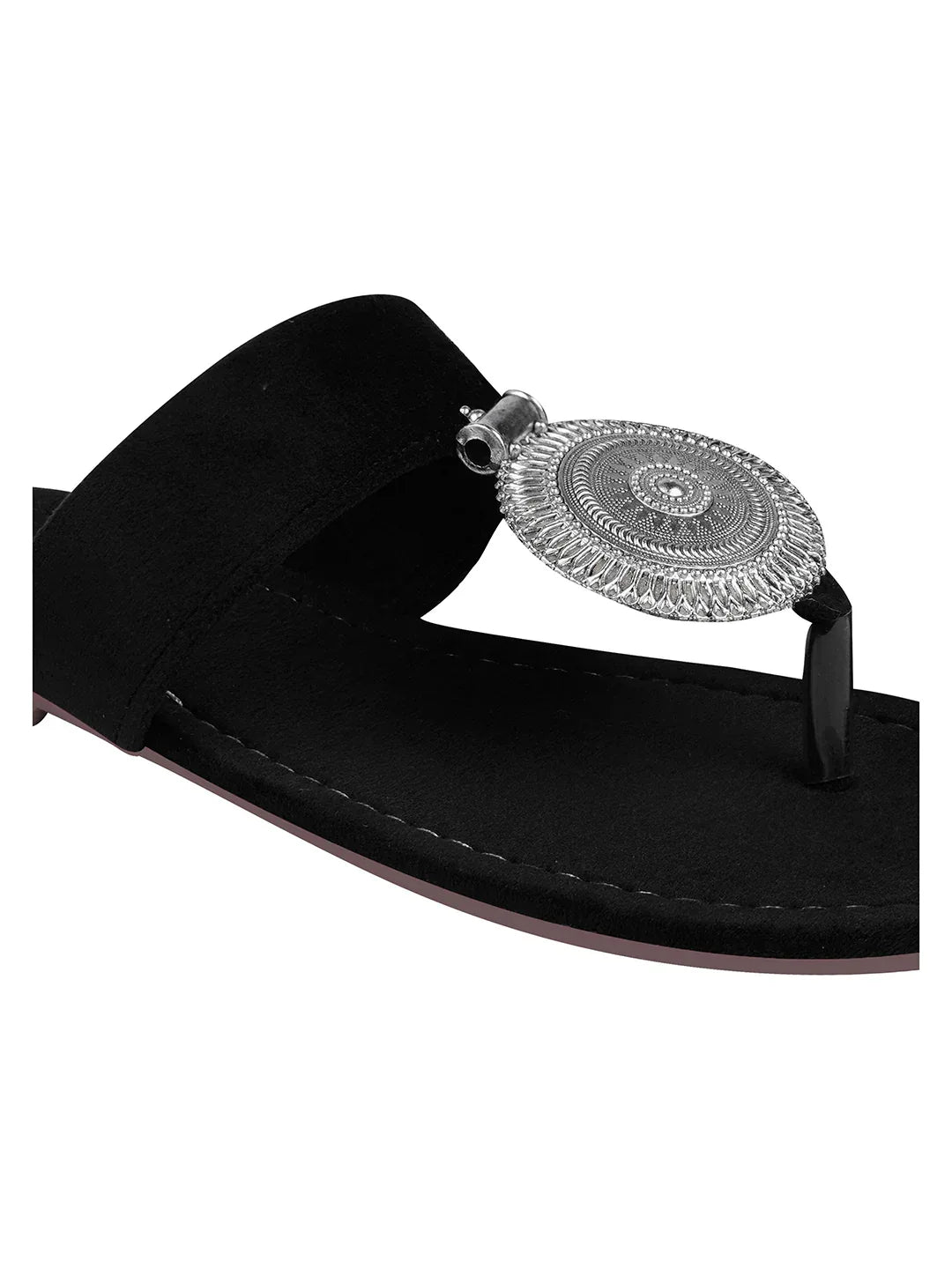 Minimal Ethnic Toe-Ring Flats
