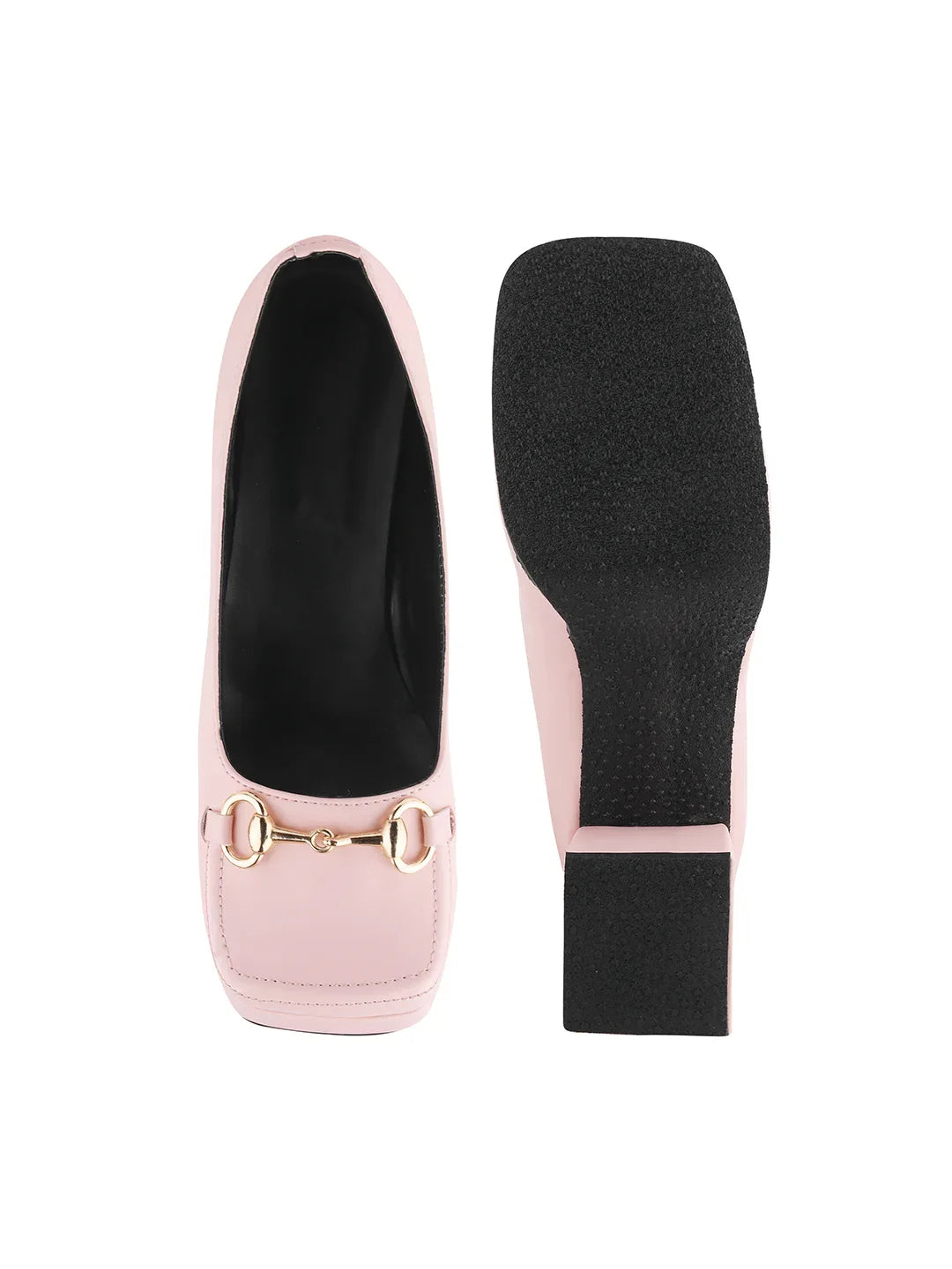 Classic Charm Block Heel Pumps
