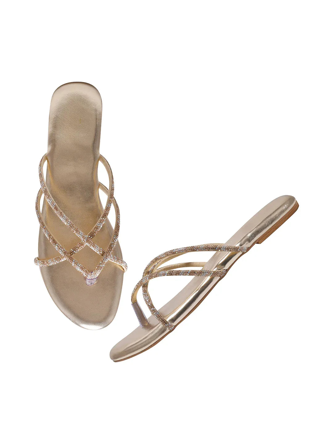 TRYME Cozy Steps Slip on Light Weight Party Flats Sandal For Women & Girls