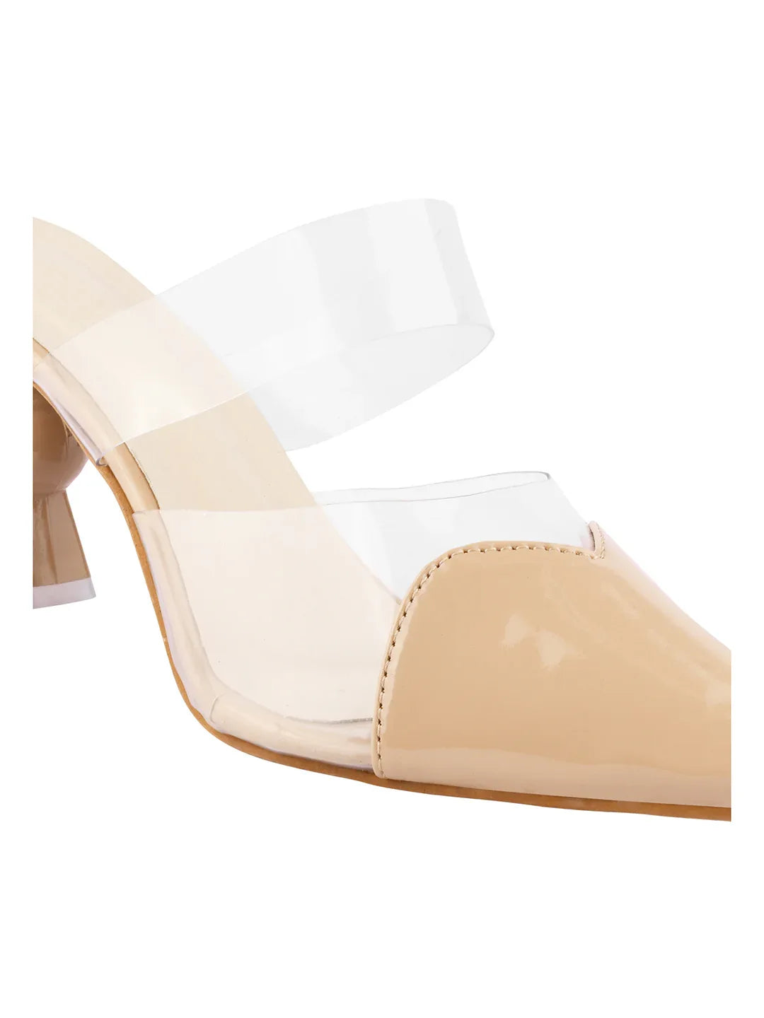Transparent Strap Statement Heels