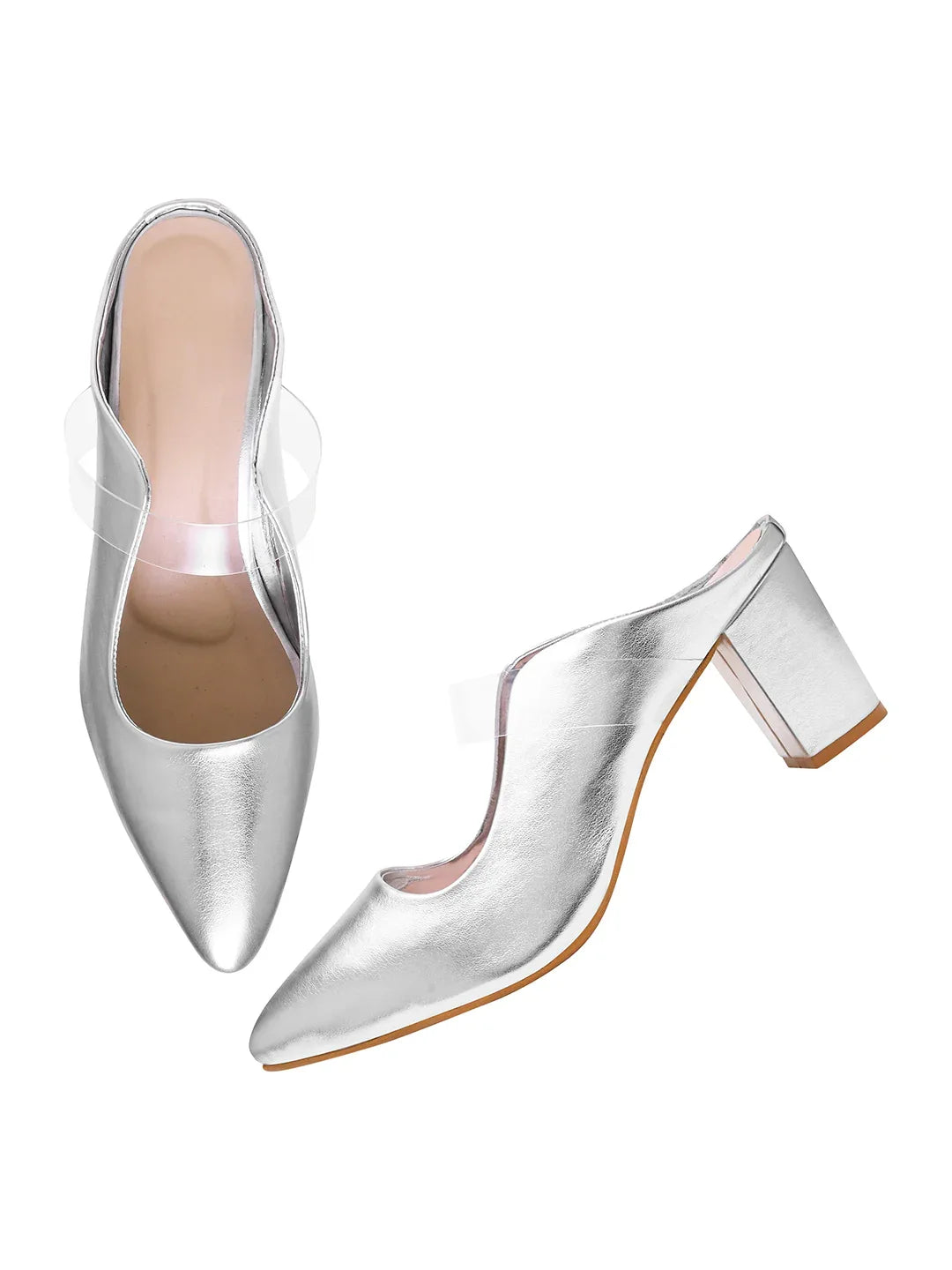 TRYME Comfortable Stylish Alluring Mules Light Weight Trendy Block Heels For Women & Girls