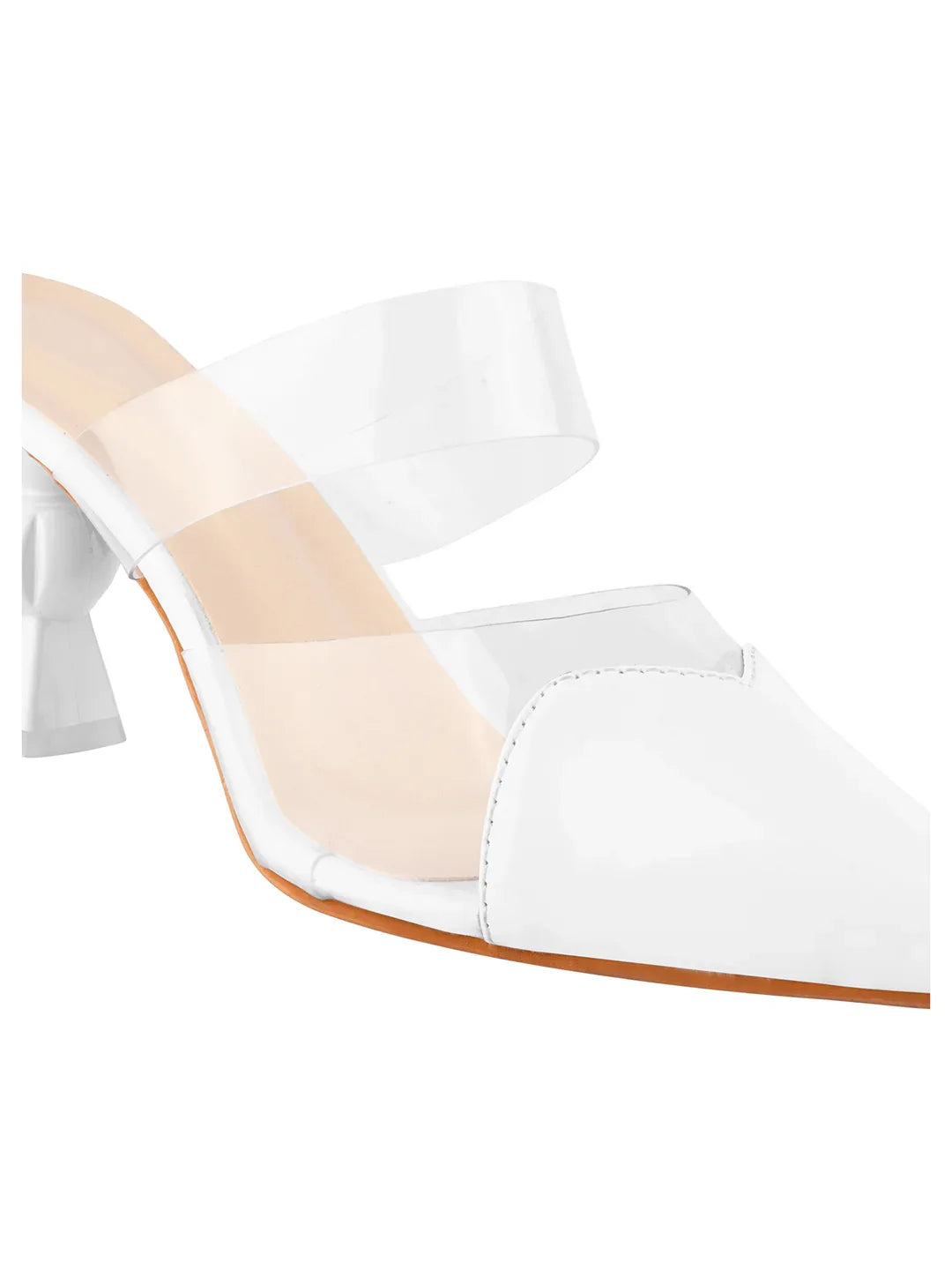 Transparent Strap Statement Heels