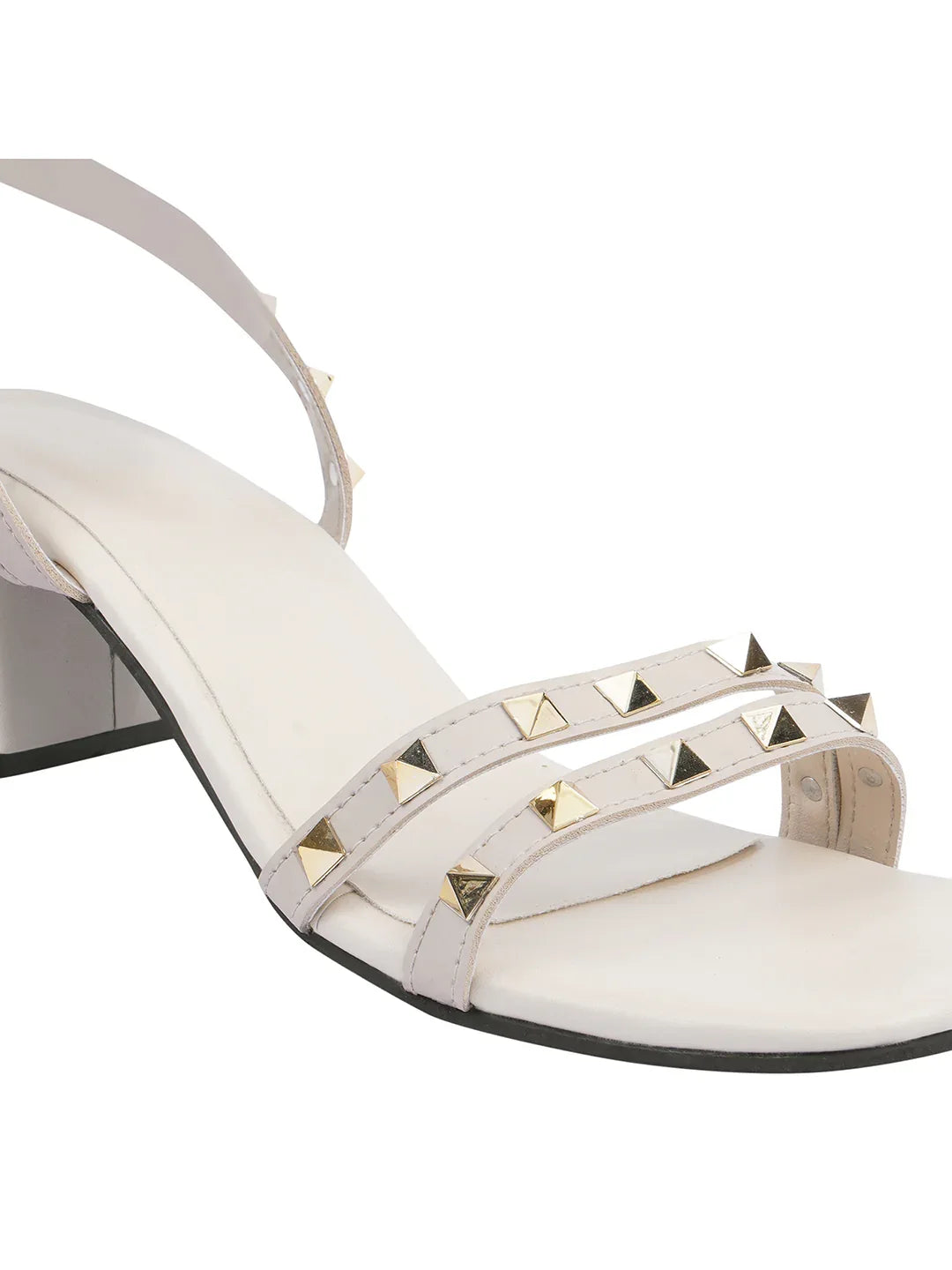 Statement Stud Block Heels