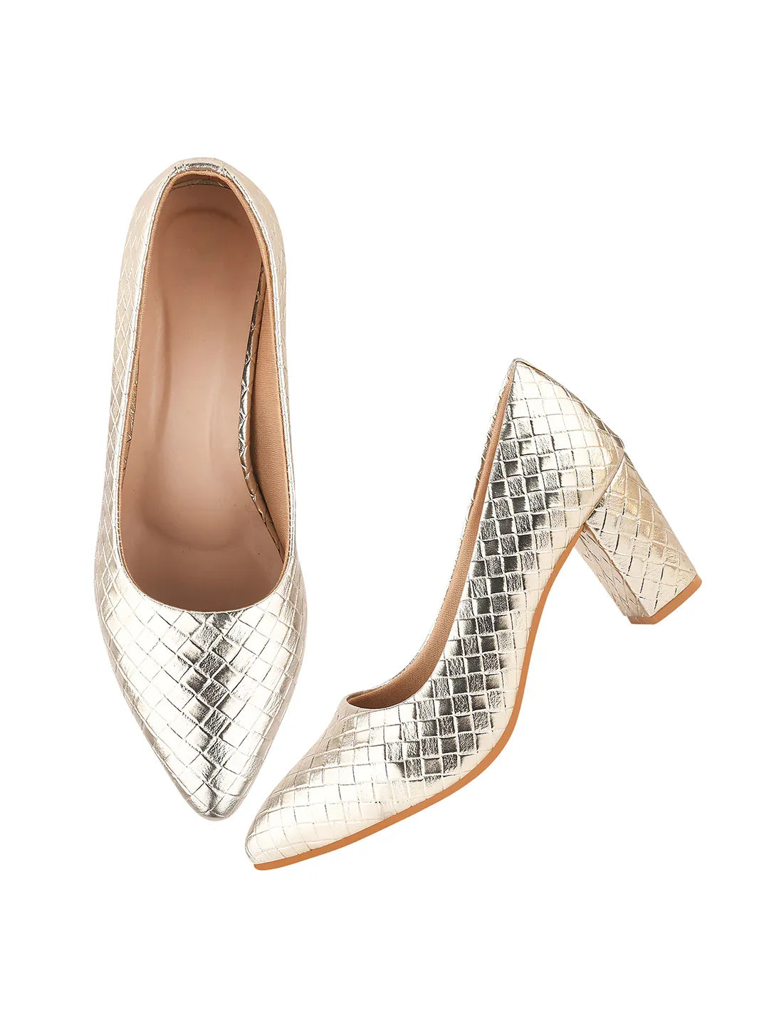 TRYME Comfortable Stylish Alluring Pumps Light Weight Trendy Block Heels For Women & Girls