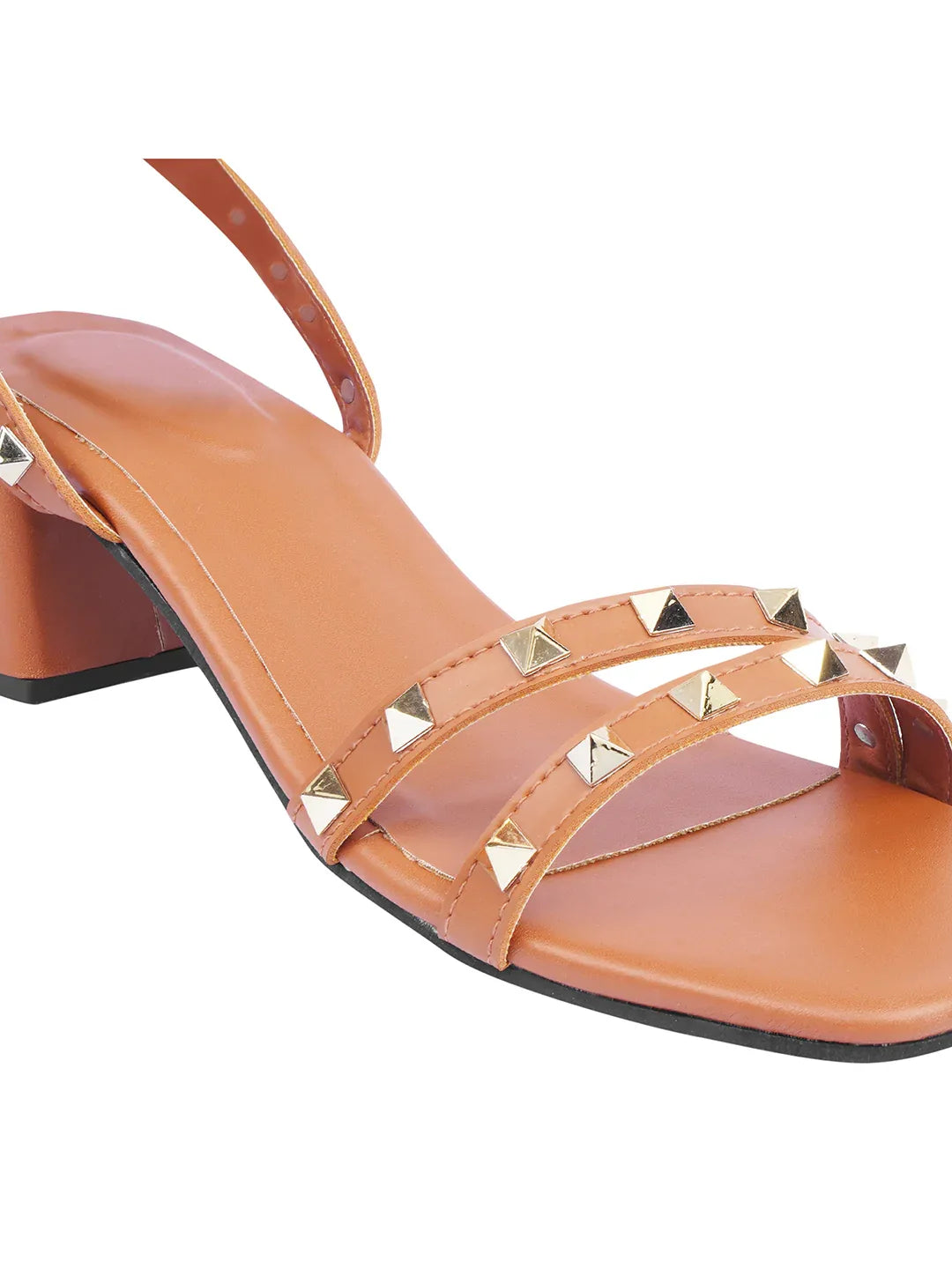 Statement Stud Block Heels