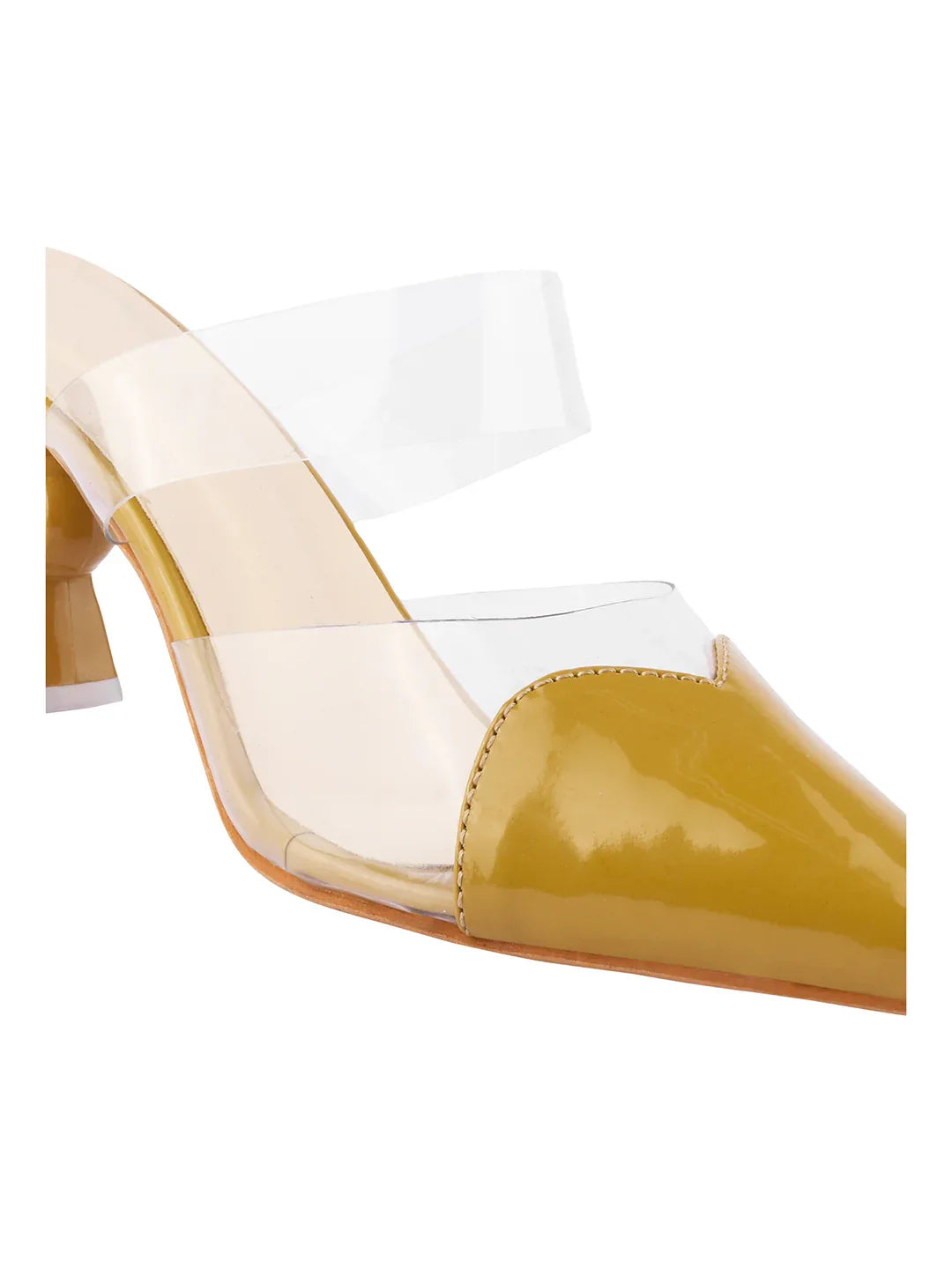 Transparent Strap Statement Heels