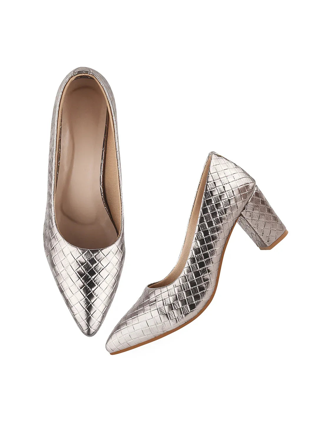 TRYME Comfortable Stylish Alluring Pumps Light Weight Trendy Block Heels For Women & Girls