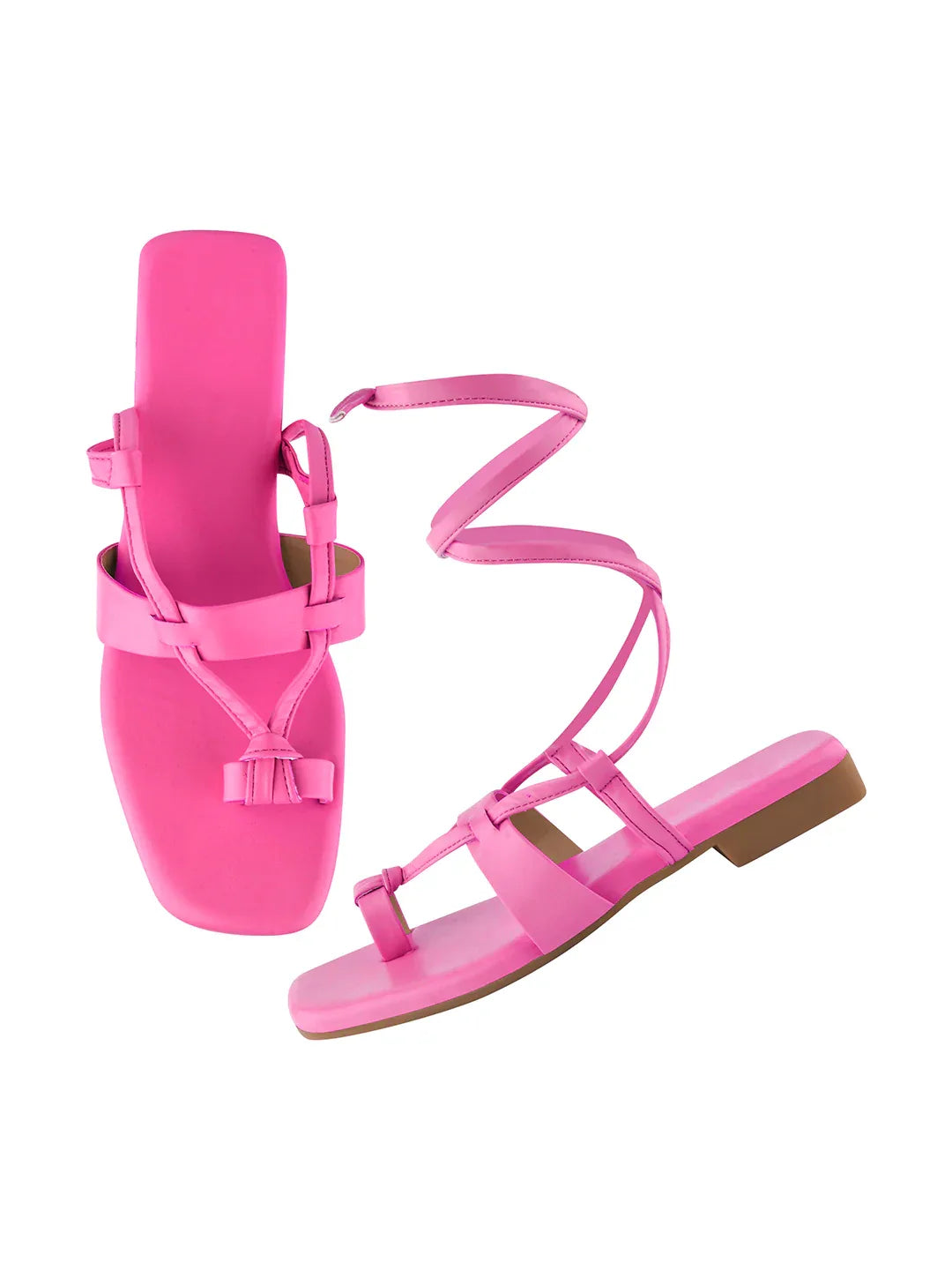 Everyday Wrap Strap Flat Sandals