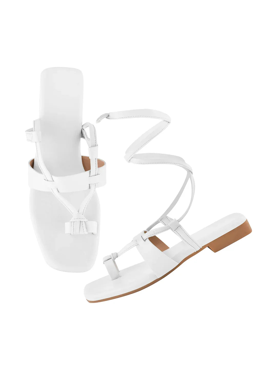 Everyday Wrap Strap Flat Sandals