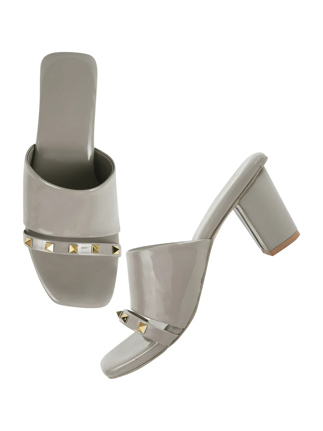 Classic Textured Block Heel Pumps