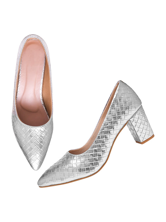 TRYME Comfortable Stylish Alluring Pumps Light Weight Trendy Block Heels For Women & Girls