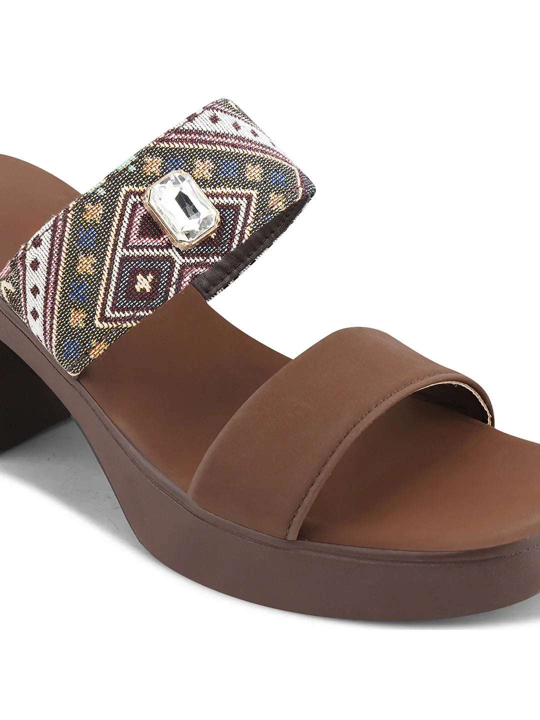 Trendy Slip-On Heeled Sandals