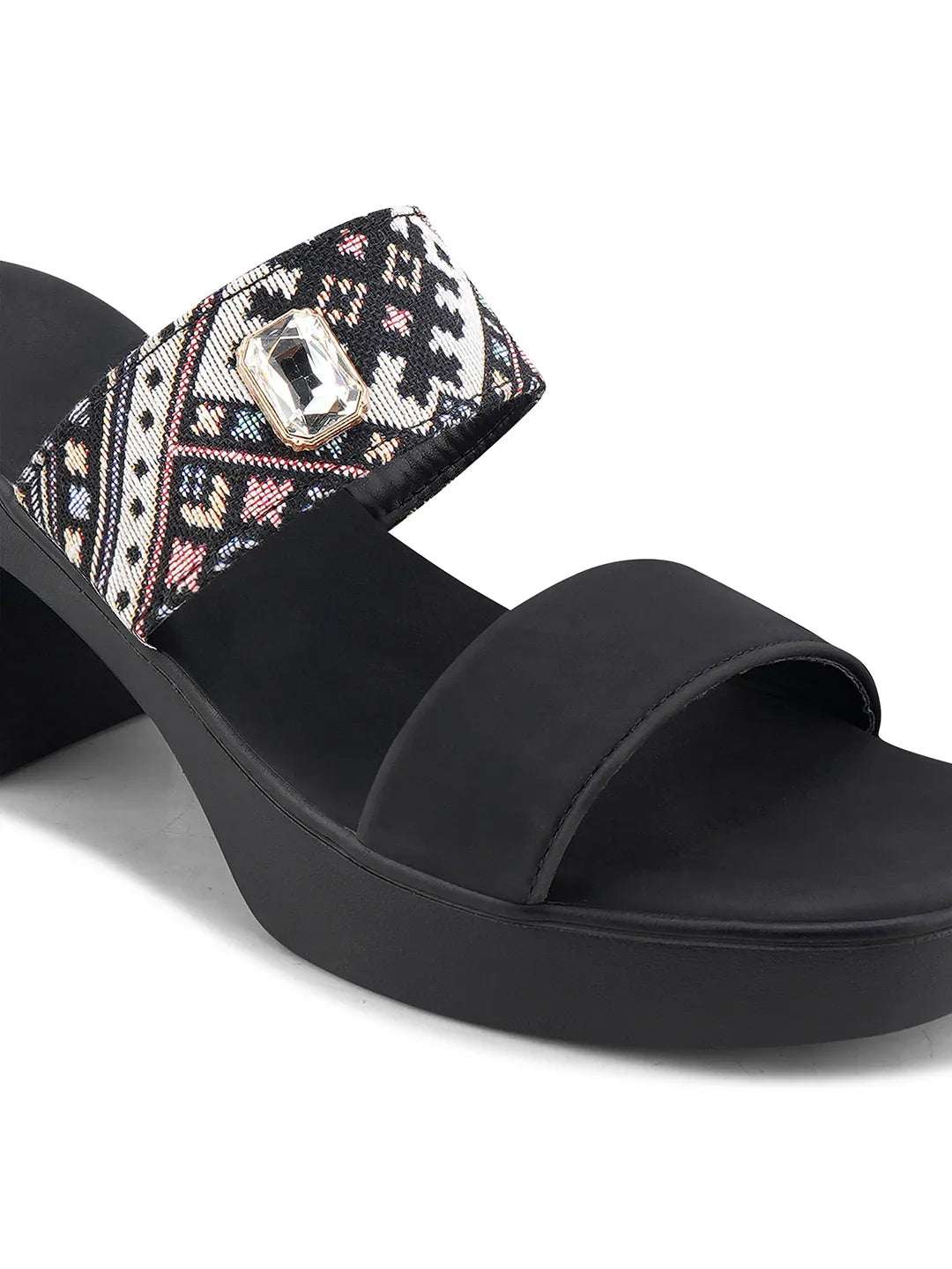 Trendy Slip-On Heeled Sandals