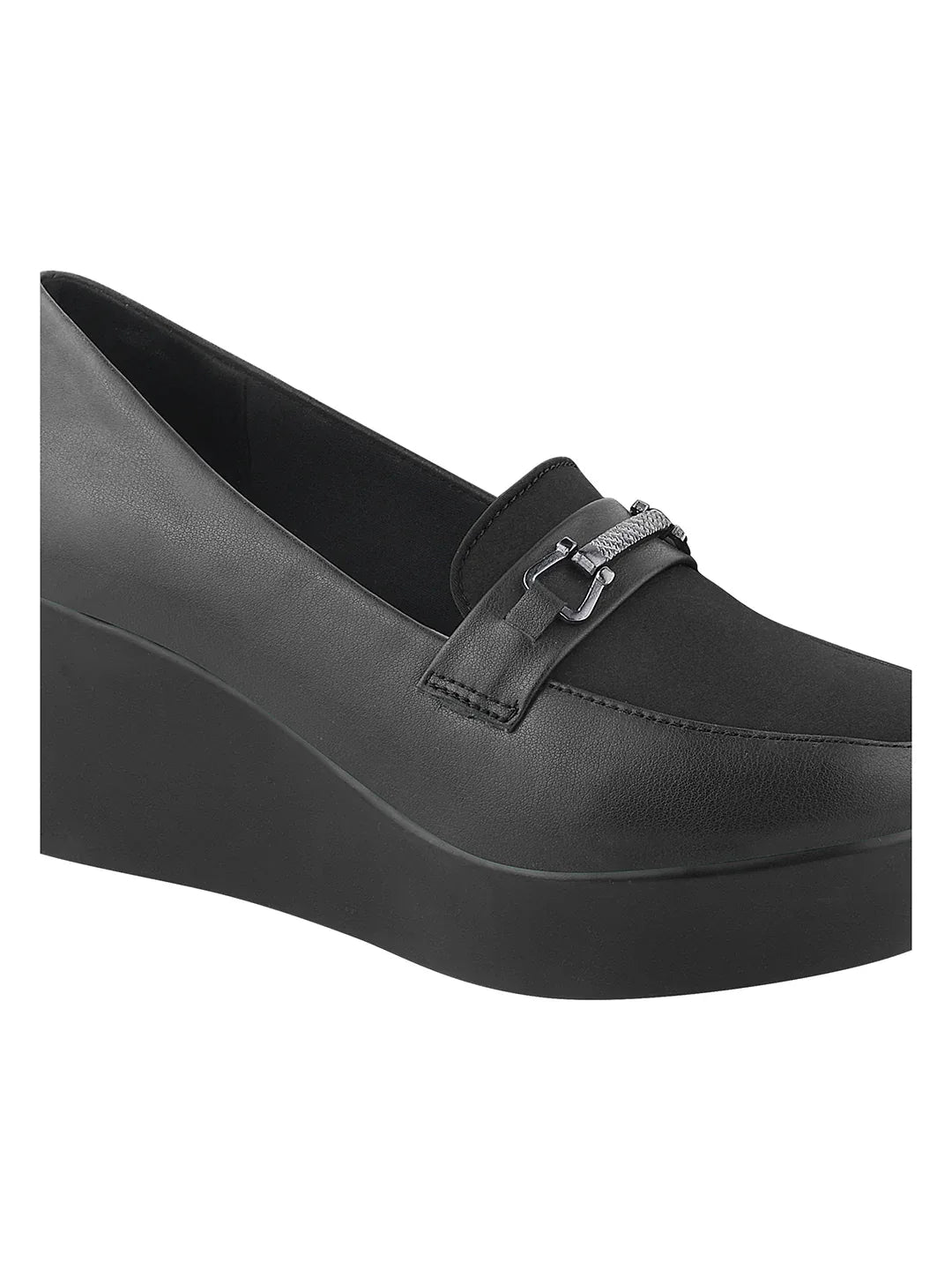 Smart Casual Low Platform Wedge Loafers