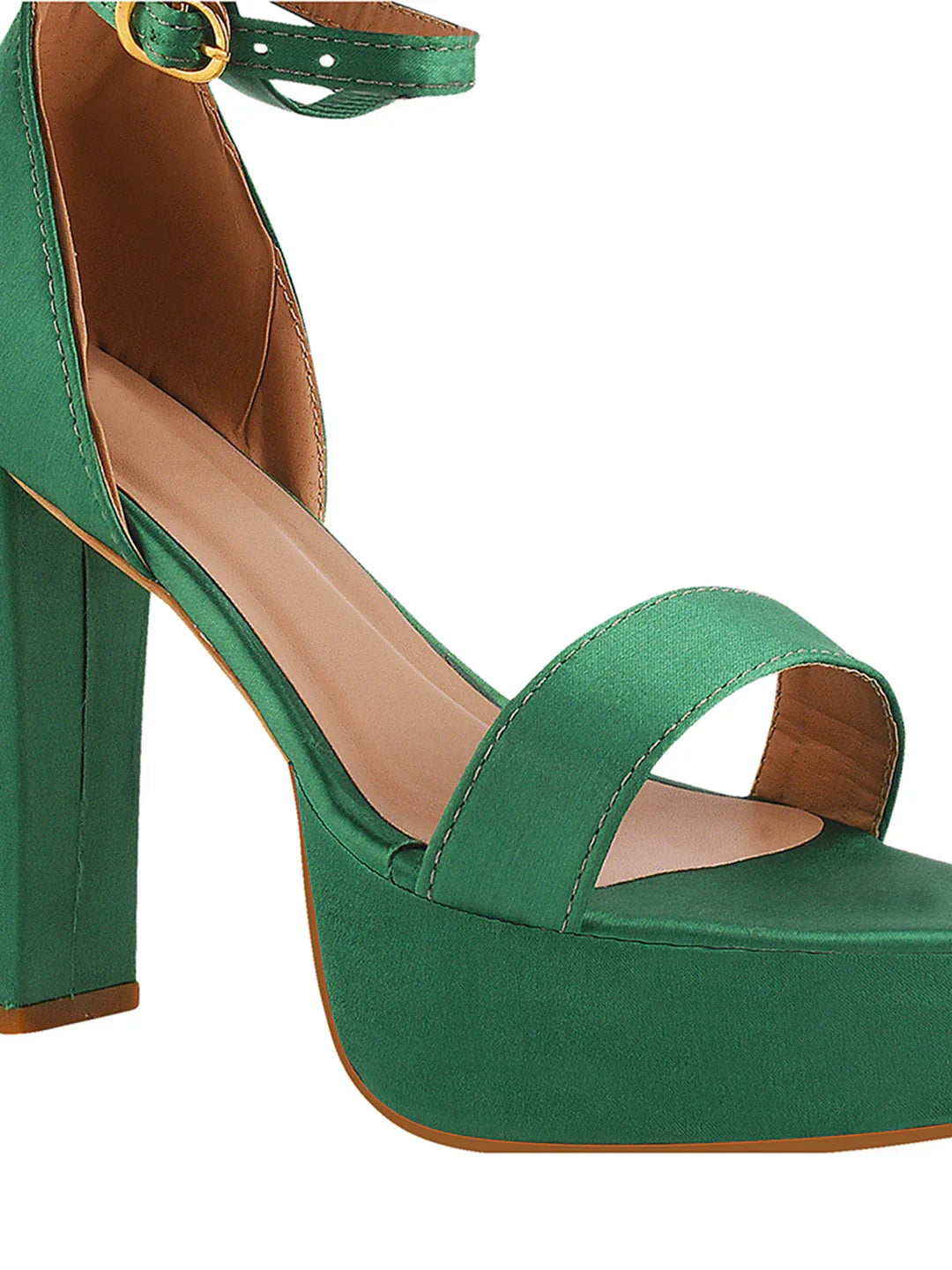 Velvet Edge Ankle-Strap Heels