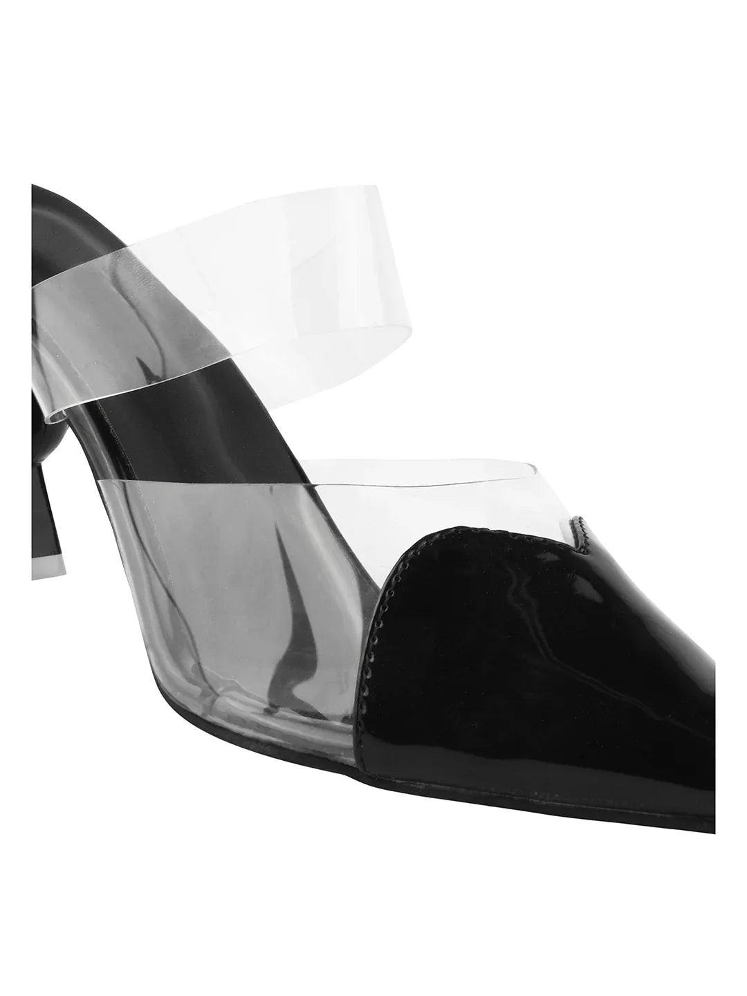 Transparent Strap Statement Heels