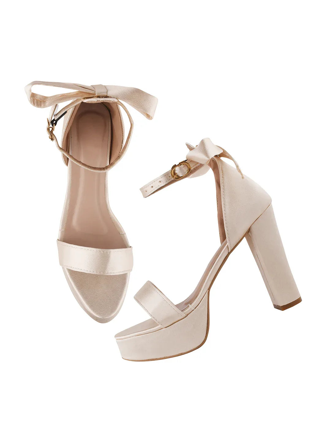 Velvet Edge Ankle-Strap Heels