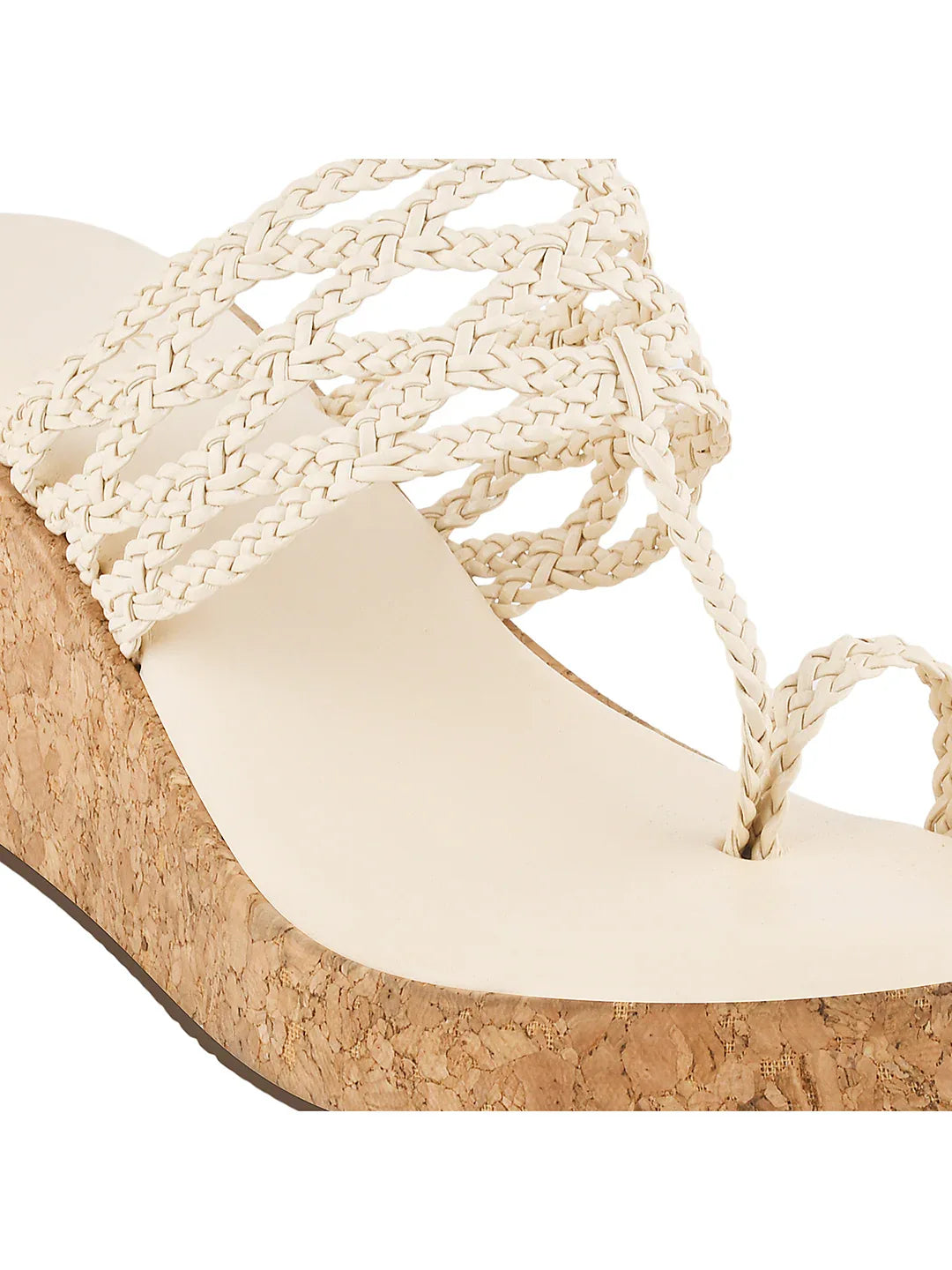 Braided Comfort Cork Wedges